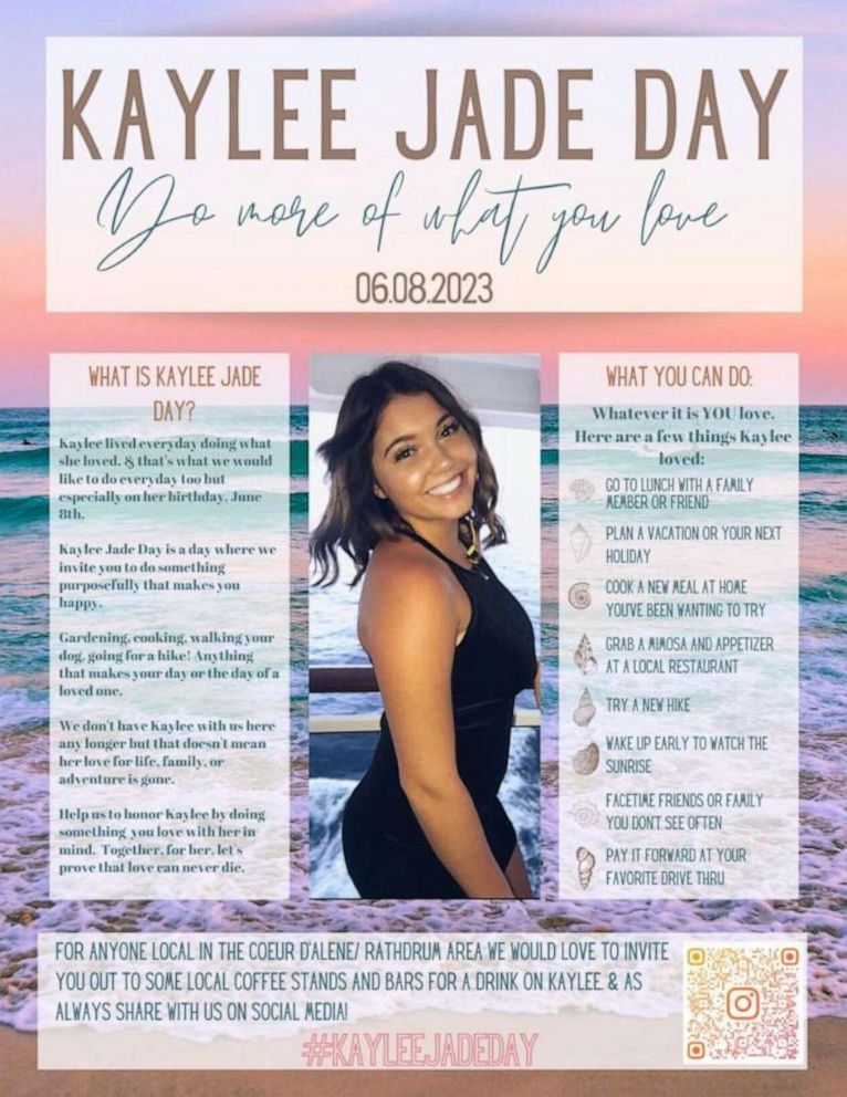 PHOTO: A flier celebrating Kaylee Jade Day is seen.