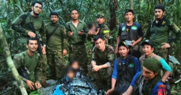 Four young children found alive in Colombian jungle after more than 5 weeks