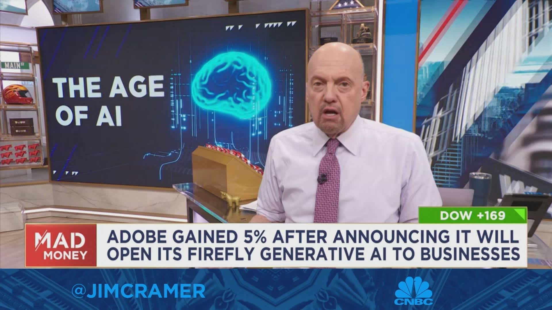 Cramer takes on the bull and bear debate over A.I.