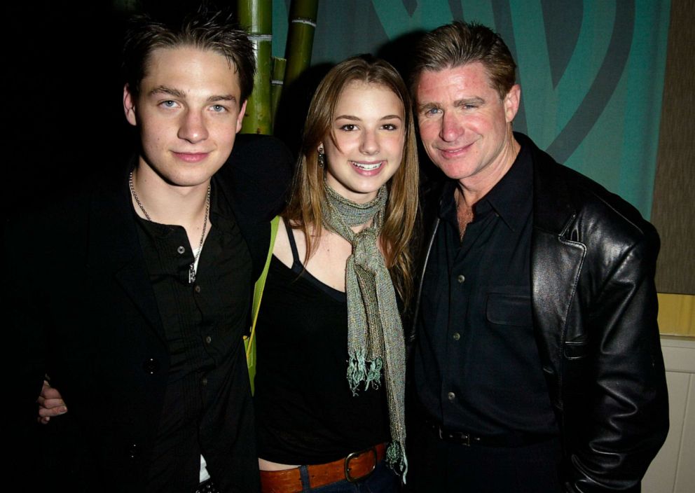 PHOTO: Actors Gregory Smith, Emily VanCamp and Treat Williams from the television drama "Everwood" at the WB Television Network Upfront All-Star Party at The Lighthouse May 13, 2003 in New York City.