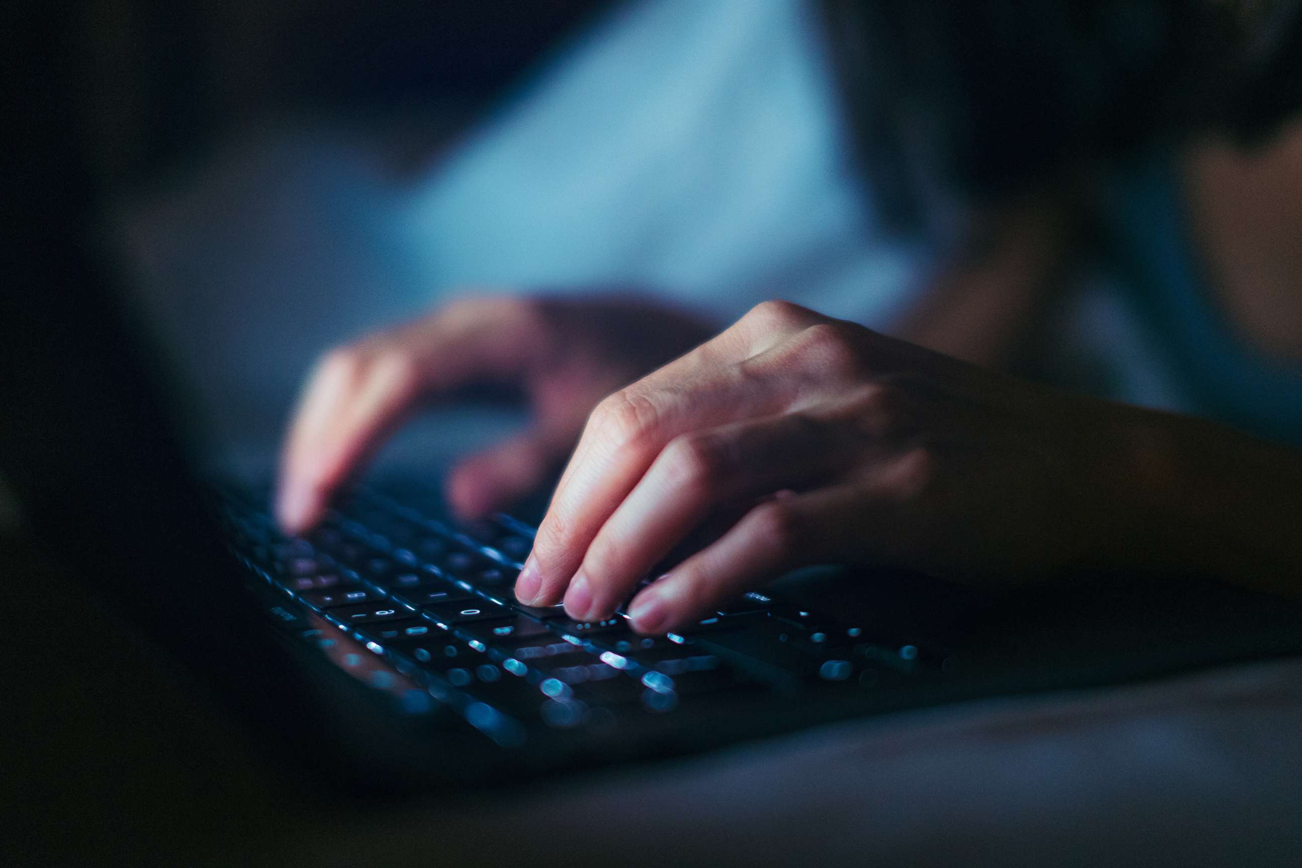 PHOTO: A person uses a computer in this undated stock photo.