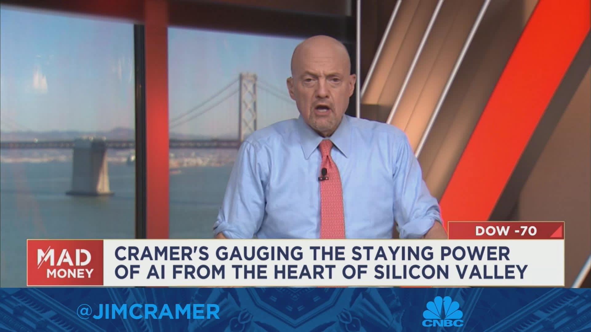 The only company making fortunes off AI right now is Nvidia, says Jim Cramer