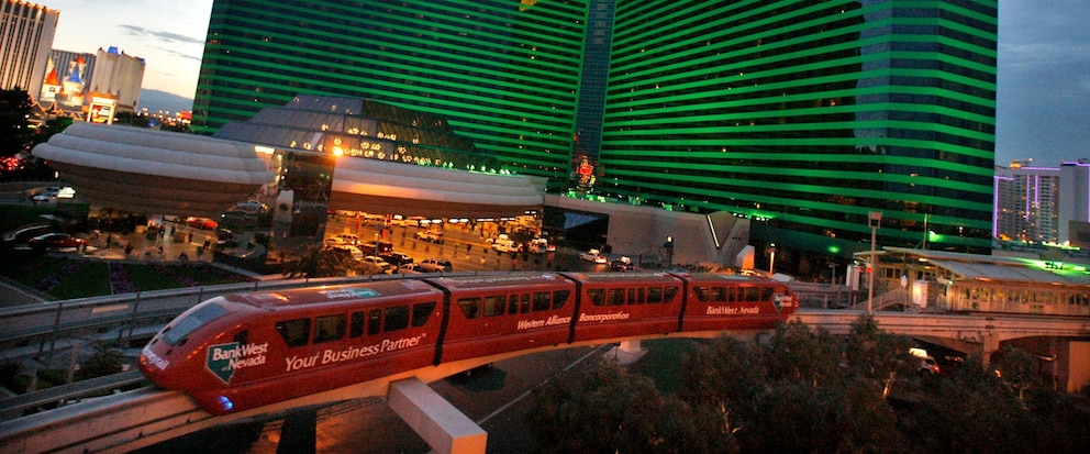 FILE - The Las Vegas Monorail passes by MGM Grand, April, 27, 2006, in Las Vegas. A “cybersecurity issue” led to the shutdown of some casino and hotel computer systems at MGM Resorts International properties across the U.S., a company official reported Monday, Sept. 11, 2023. (AP Photo/Jae C. Hong, File)