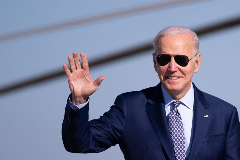 US President Joe Biden walks to board Air Force One at Joint Base Andrews in Maryland on November 3, 2022. - (Photo by SAUL LOEB / AFP) (Photo by SAUL LOEB/AFP via Getty Images)