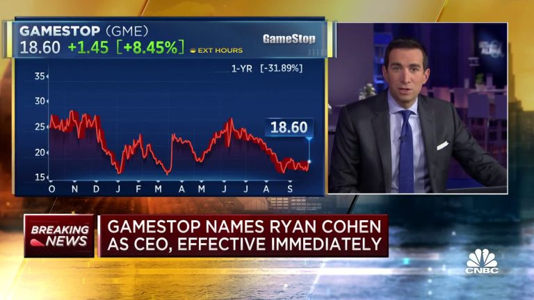 GameStop names Ryan Cohen as CEO effective immediately, won’t receive salary