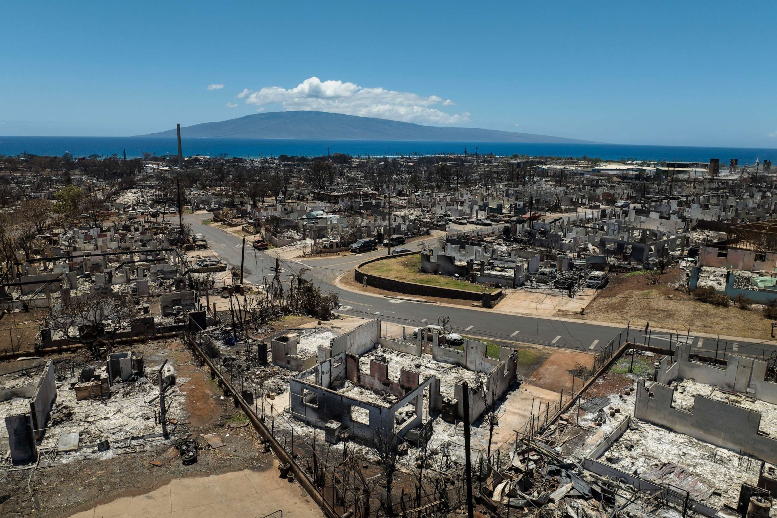 PHOTO: Aftermath of a devastating wildfire in Lahaina, Hawaii, Aug. 22, 2023.