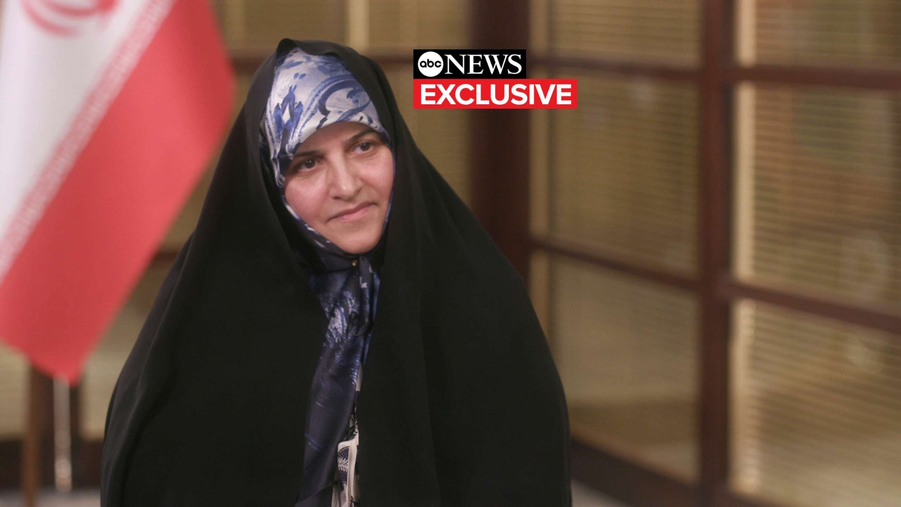 PHOTO: Jamileh Alamolhoda, the wife of Iran's president, sat down with ABC News' Martha Raddatz to discuss the country's strict hijab law, Sept. 20, 2023.