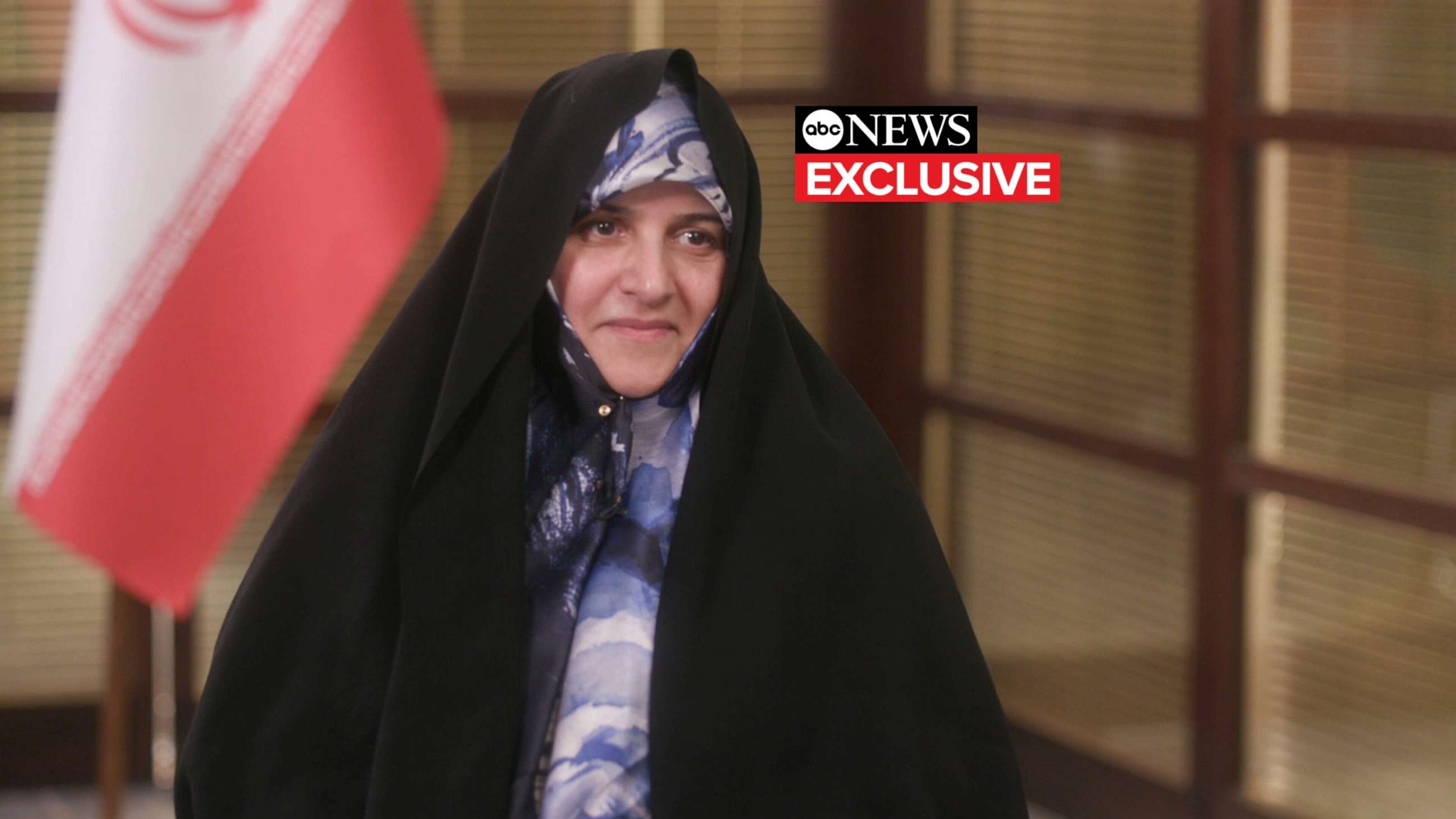 PHOTO: Jamileh Alamolhoda, the wife of Iran's president, sat down with ABC News' Martha Raddatz to discuss the country's strict hijab law, Sept. 20, 2023.