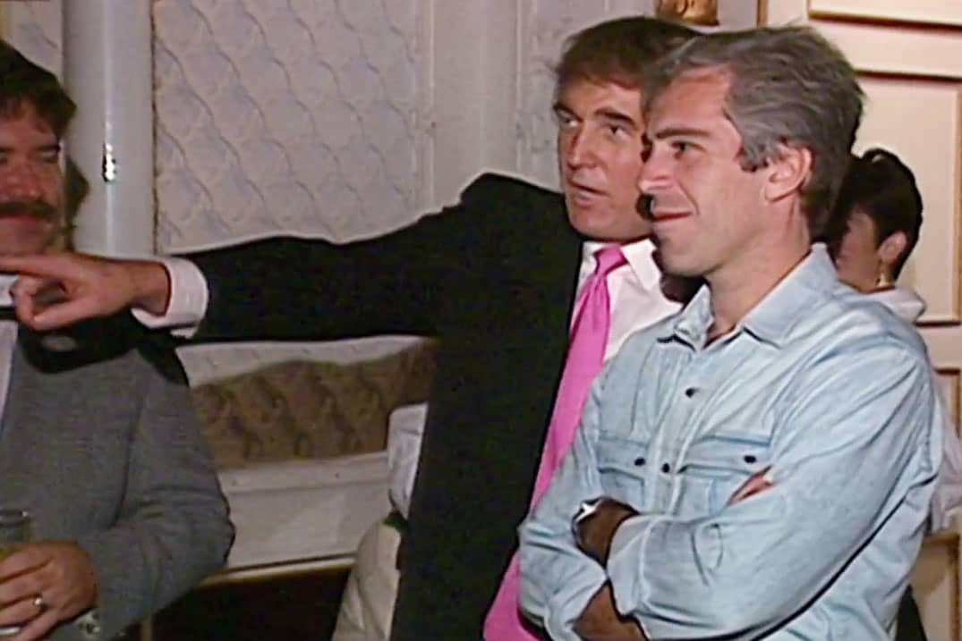 NBC archive footage shows Trump partying with Jeffrey Epstein in 1992