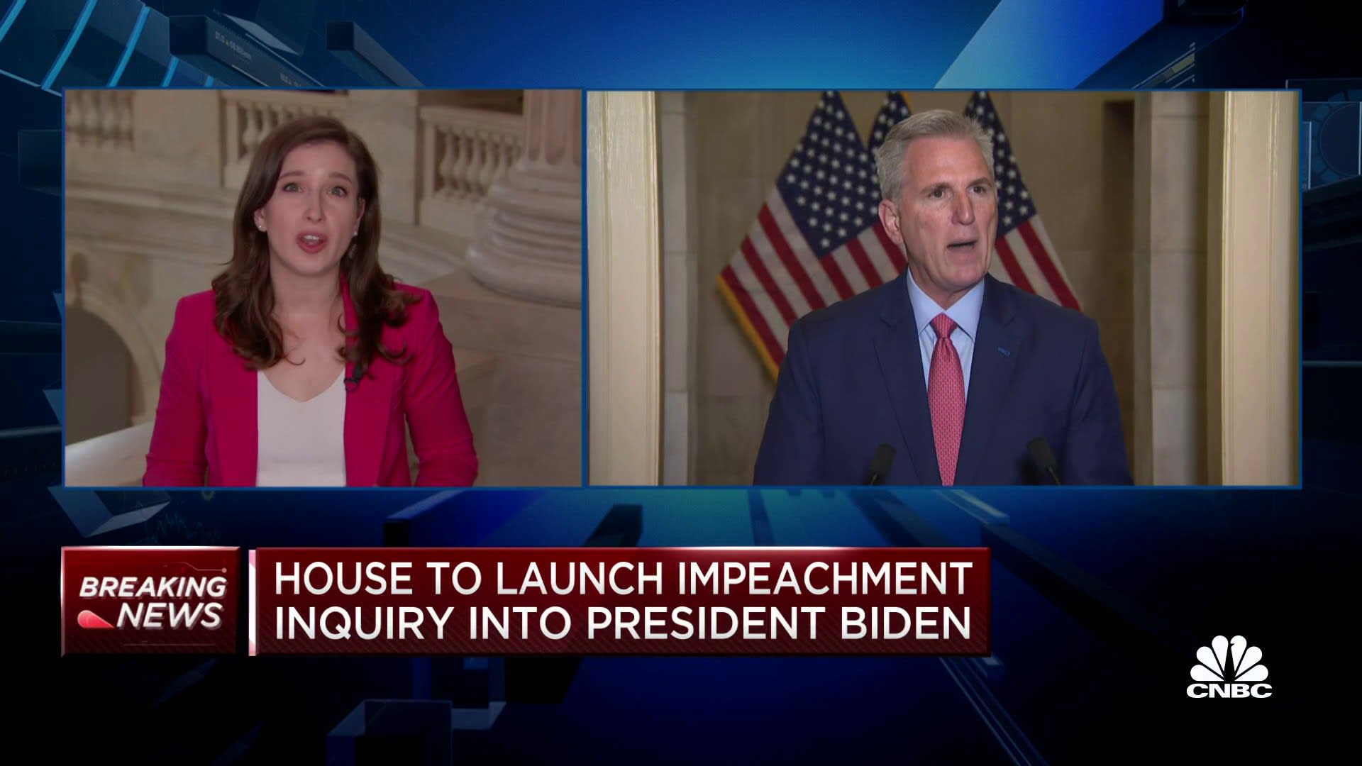House Speaker Kevin McCarthy endorses impeachment inquiry into President Biden