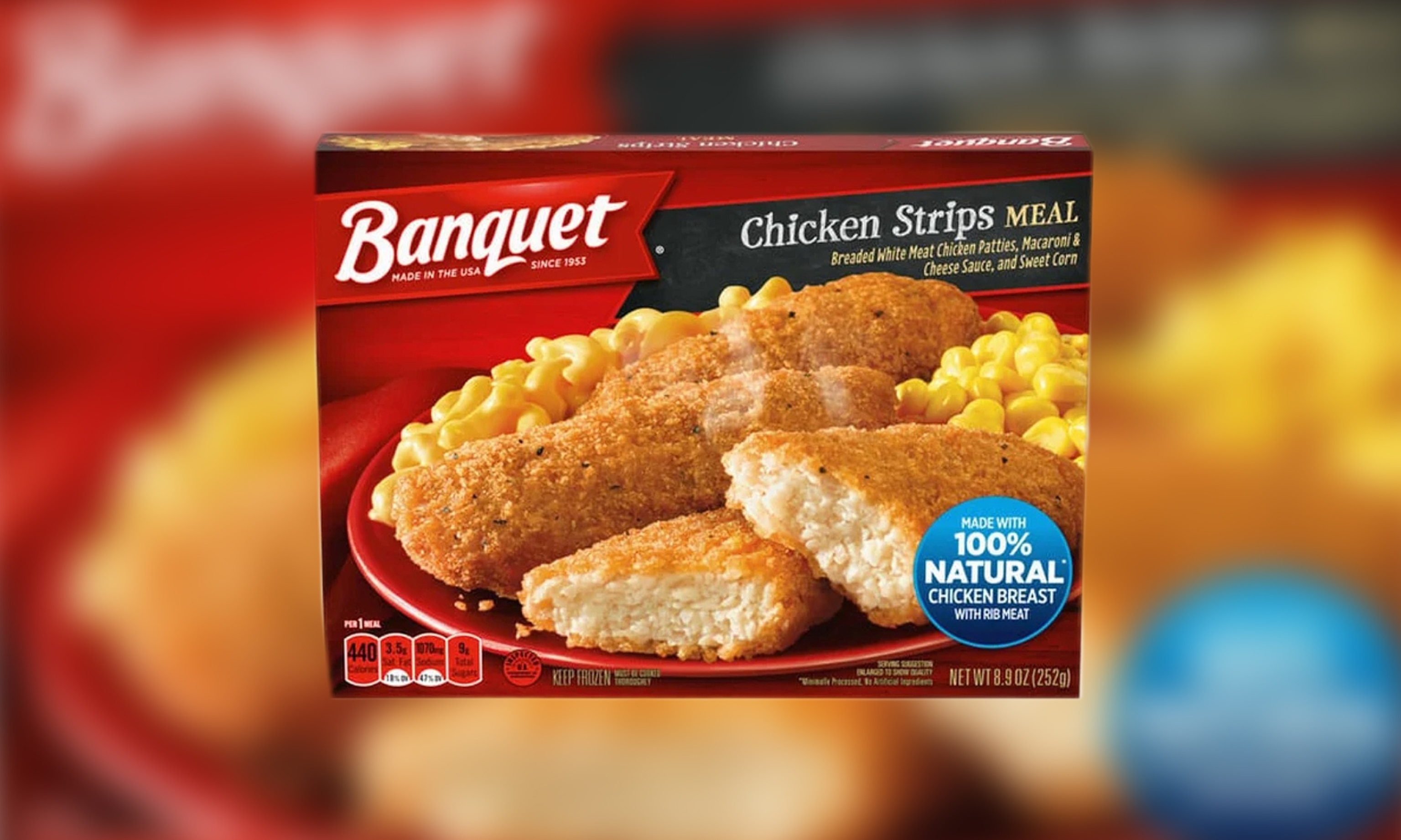 PHOTO: onagra Brands, Inc, a Marshall, Mo. establishment, is recalling approximately 245,366 pounds of frozen chicken strips entree products that may be contaminated with extraneous materials, specifically pieces of plastic.