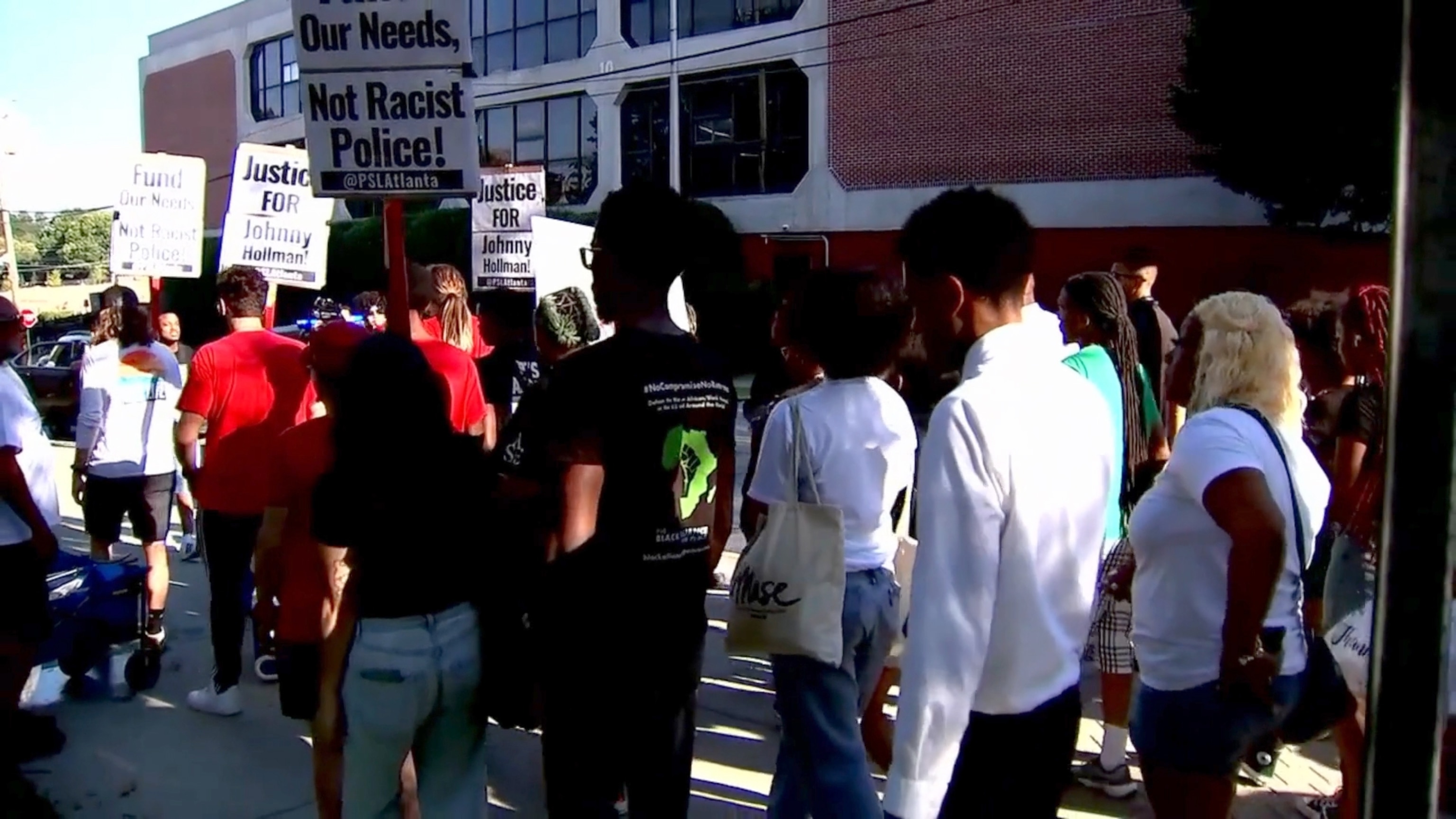 PHOTO: A protest march in Atlanta on Sept. 8, 2023, for Johnny Hollman, who died after being tased by police.