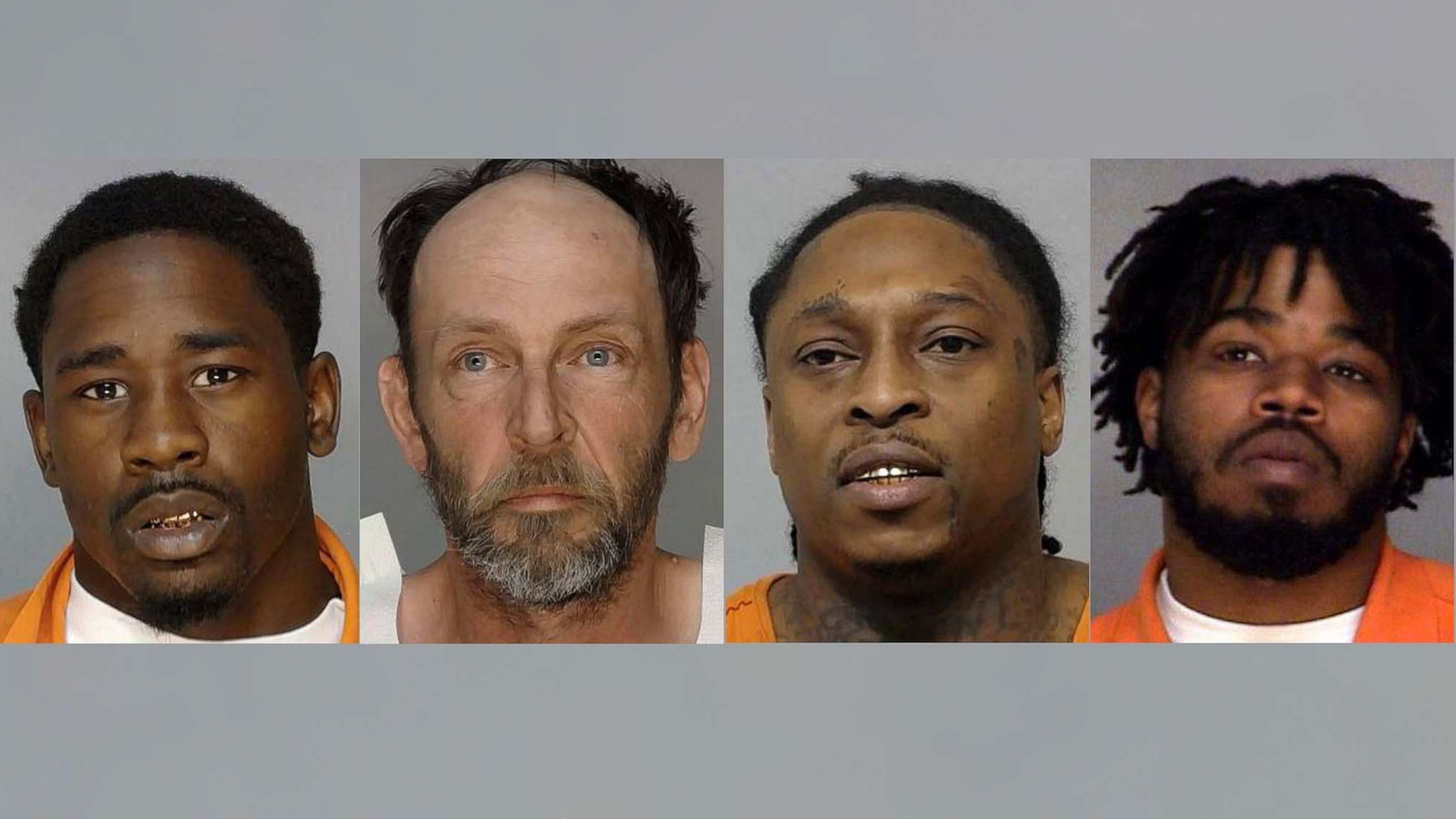 PHOTO: Chavis Stokes, Joey Fournier, Johnifer Barnwell and Marck Anderson, four inmates who escaped from the Bibb County Detention Center in Georgia.