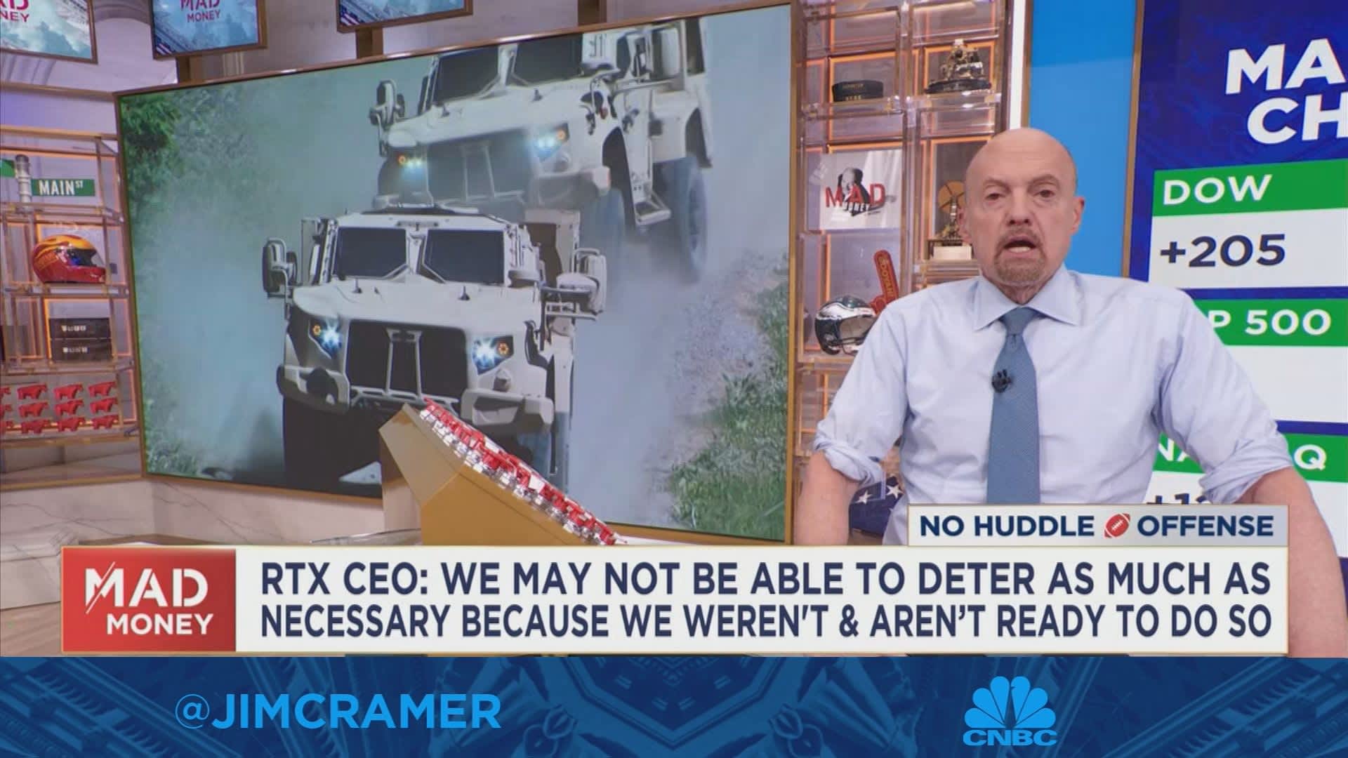 It's likely the big five defense companies will pivot if the pentagon asks them to, says Jim Cramer