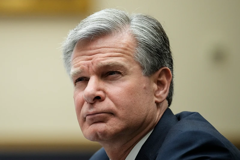 FBI Director Wray Testifies Before House Judiciary Committee
WASHINGTON, DC - JULY 12: FBI Director Christopher Wray testifies during a House Judiciary Committee about oversight of the Federal Bureau of Investigation on Capitol Hill July 12, 2023 in Washington, DC. Conservative House Republicans claim that the FBI and other federal law enforcement agencies have been "weaponized" against conservatives, including former U.S. President Donald Trump and his allies. Wray defended the FBI workforce, emphasizing that the agency protects Americans every day "from a staggering array of threats." (Photo by Drew Angerer/Getty Images)