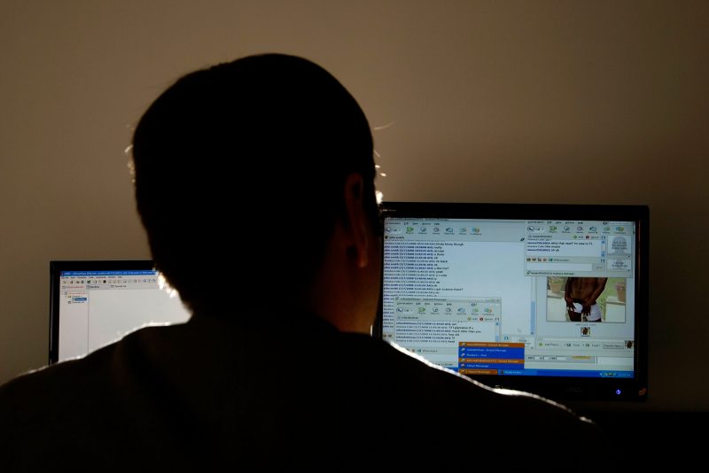 FORT LAUDERDALE, FL - MARCH 07: Lt. Mike Baute from Florida's Child Predator CyberCrime Unit talks with a man on instant messenger during the unveiling of a new CyberCrimes office March 7, 2008 in Fort Lauderdale, Florida. The person on the other side of the chat told Lt. Baute, who is saying he is a 14-year-old girl, that he is a 31-year-old male and sent him a photograph of himself. According to current statistics, more than 77 million children regularly use the Internet. The Federal Internet Crimes Against Children Task Force says Florida ranks fourth in the nation in volume of child pornography. Nationally, one in seven children between the ages of 10 and 17 have been solicited online by a sexual predator. (Photo by Joe Raedle/Getty Images)