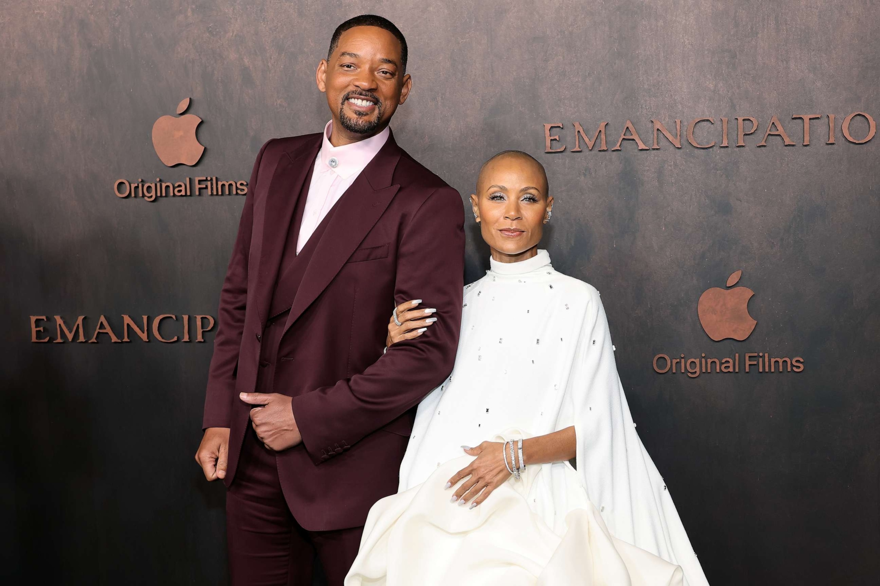 PHOTO: Will Smith and Jada Pinkett Smith attend the "Emancipation" Los Angeles premiere at Regency Village Theatre on Nov. 30, 2022 in Los Angeles.