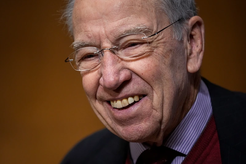 WASHINGTON, DC - FEBRUARY 8: Sen. Chuck Grassley (R-IA) attends a Senate Finance Committee hearing about youth mental health on Capitol Hill on February 8, 2022 in Washington, DC. According to a recent report from the Surgeon Generals office, rates of psychological distress among young people, including symptoms of anxiety, depression, and other mental health disorders, have increased since the pandemic began. (Photo by Drew Angerer/Getty Images) 