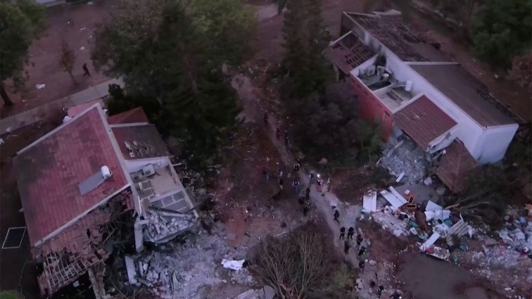 WATCH: Drone footage shows destruction at kibbutz attacked by Hamas