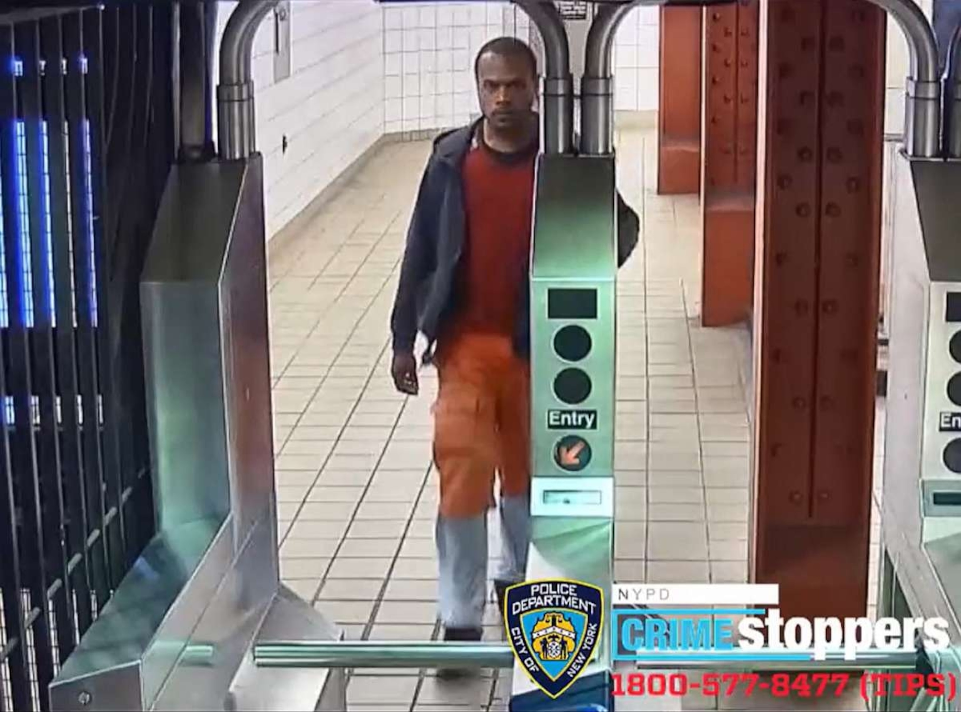 PHOTO: In this screen grab from a video released by the NYPD, the individual wanted in connection to the assault is shown.