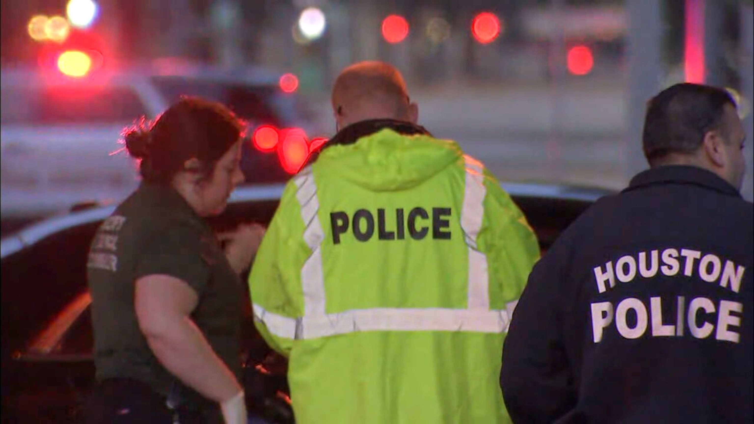 PHOTO: Police respond to a deadly collision in downtown Houston, Nov. 11, 2023.