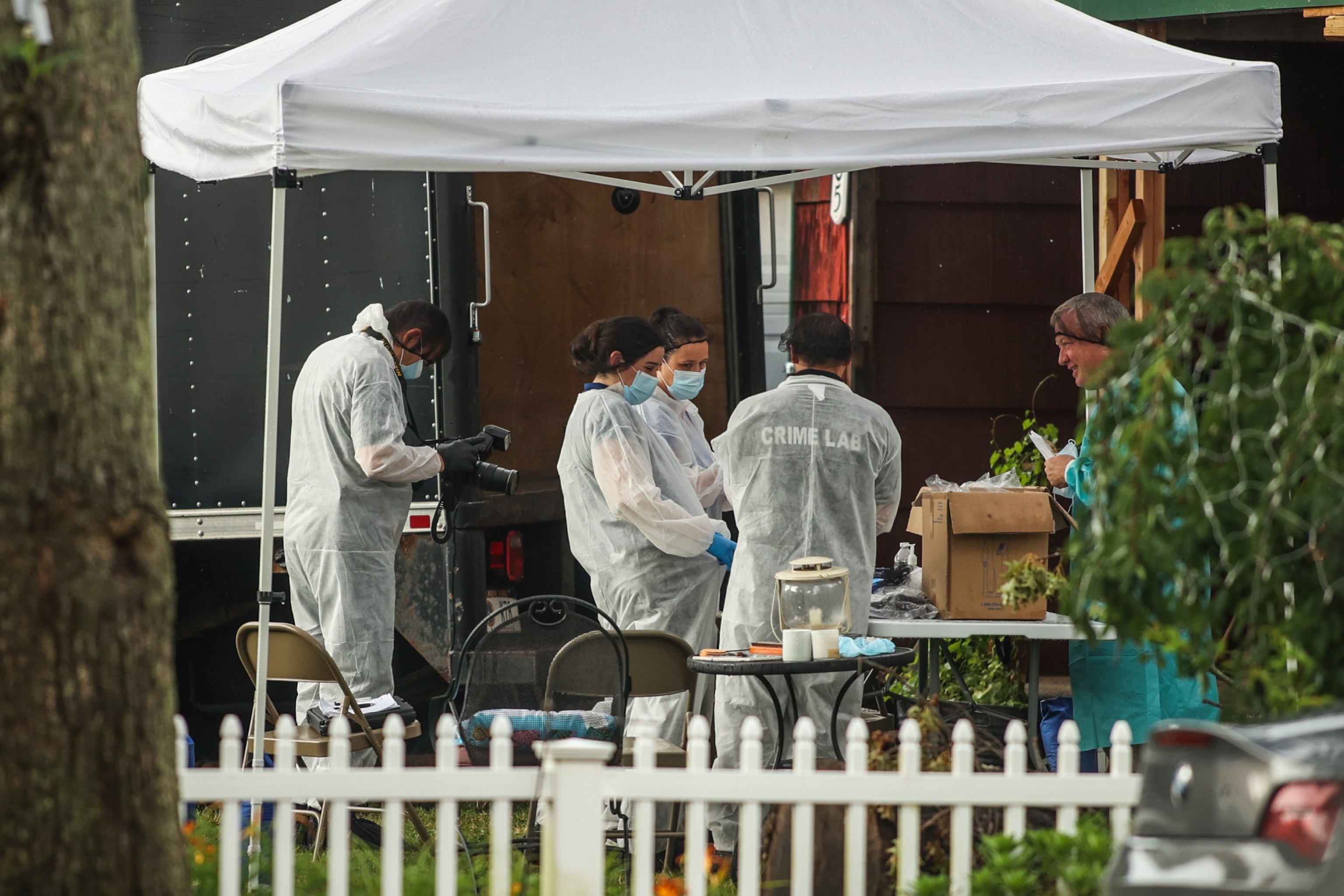 PHOTO: Evidence is removed from the home of Rex Heuermann, the suspected Gilgo Beach serial killer, in Massapequa Park, New York, July 18, 2023.