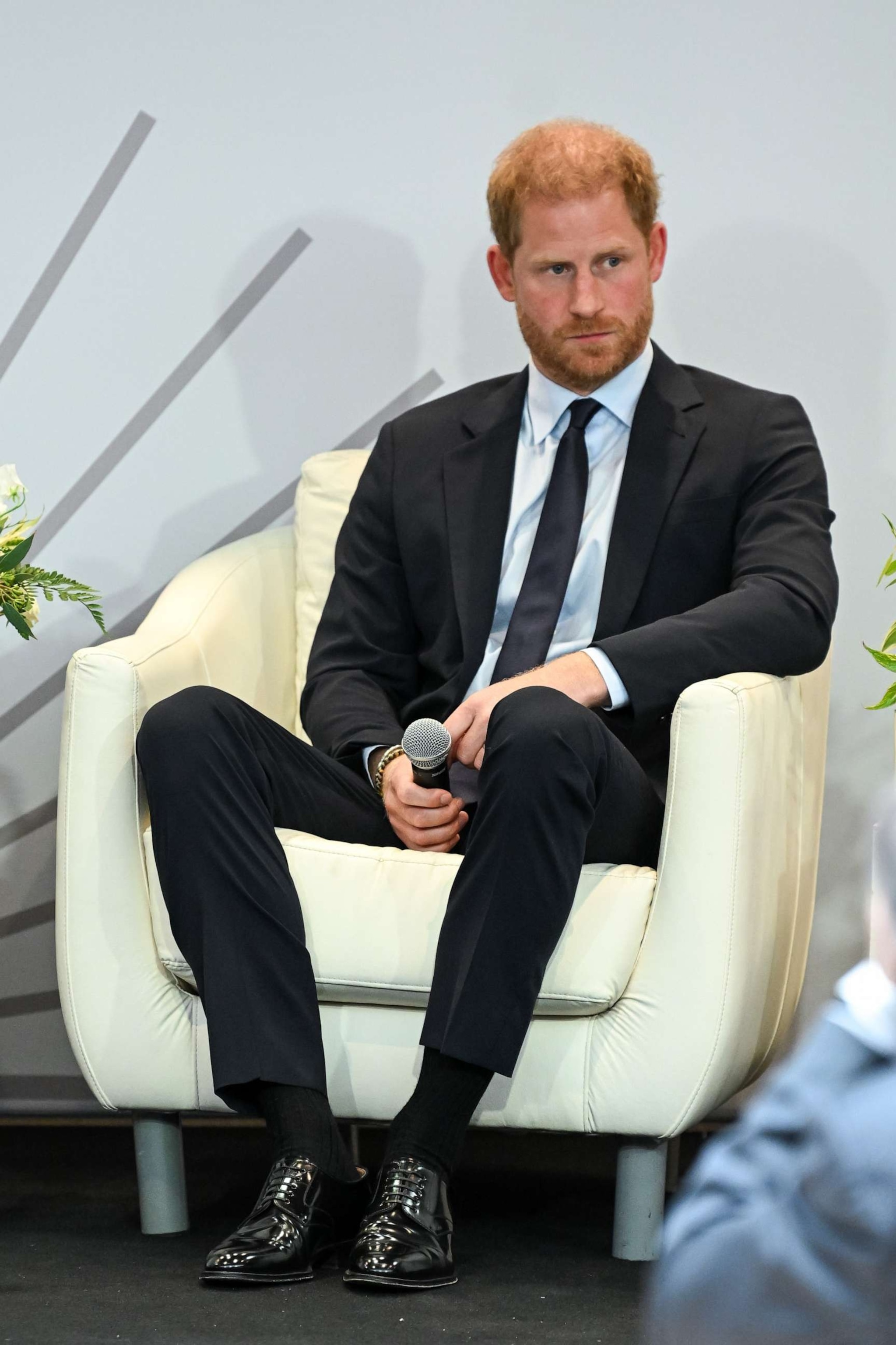PHOTO: Prince Harry, Duke of Sussex speaks onstage at The Archewell Foundation Parents’ Summit: Mental Wellness in the Digital Age during Project Healthy Minds' World Mental Health Day Festival 2023 at Hudson Yards, Oct. 10, 2023, in New York.