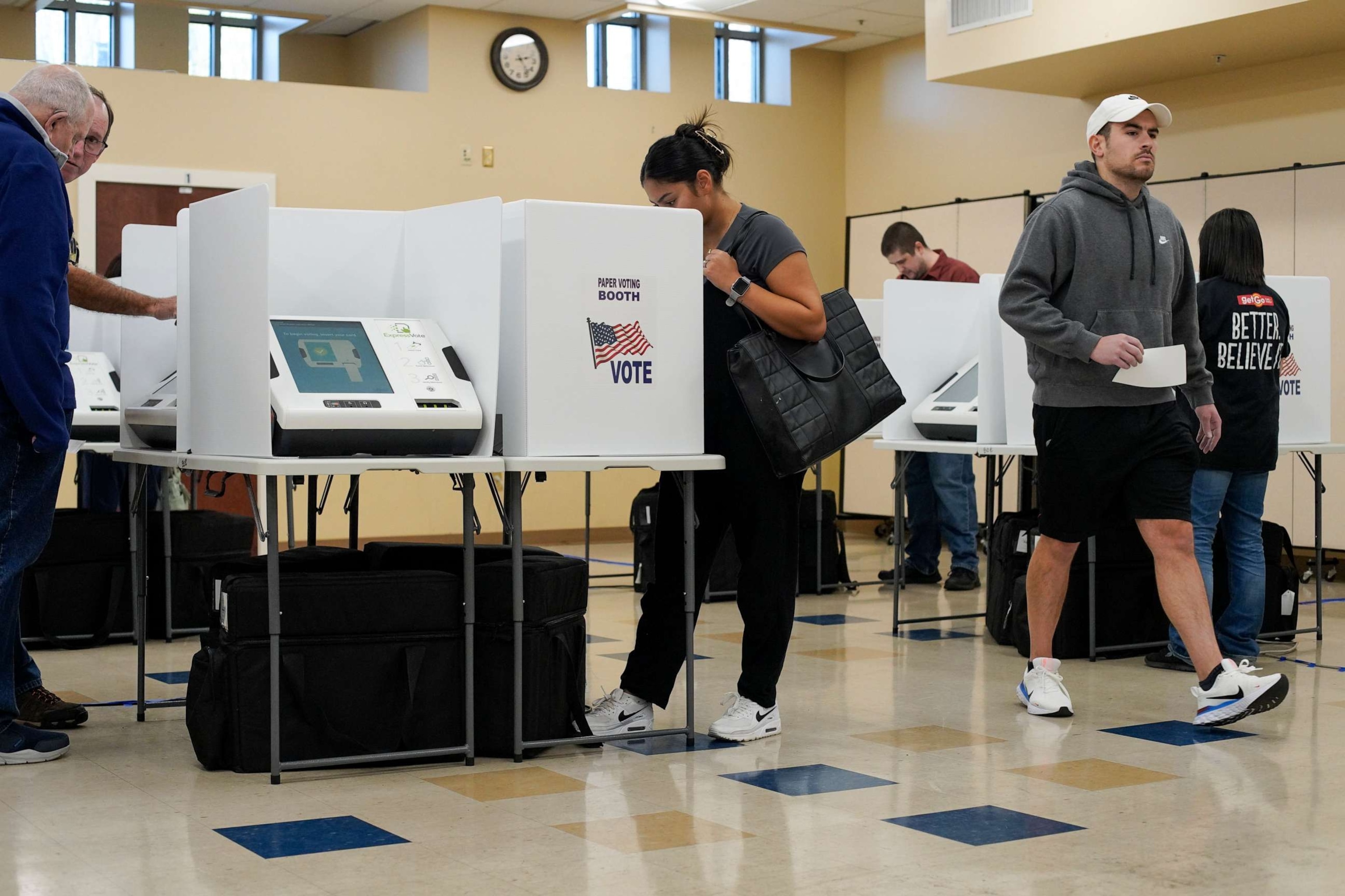 PHOTO: Voting at a polling location, Nov. 7, 2023, in Columbus, Ohio.