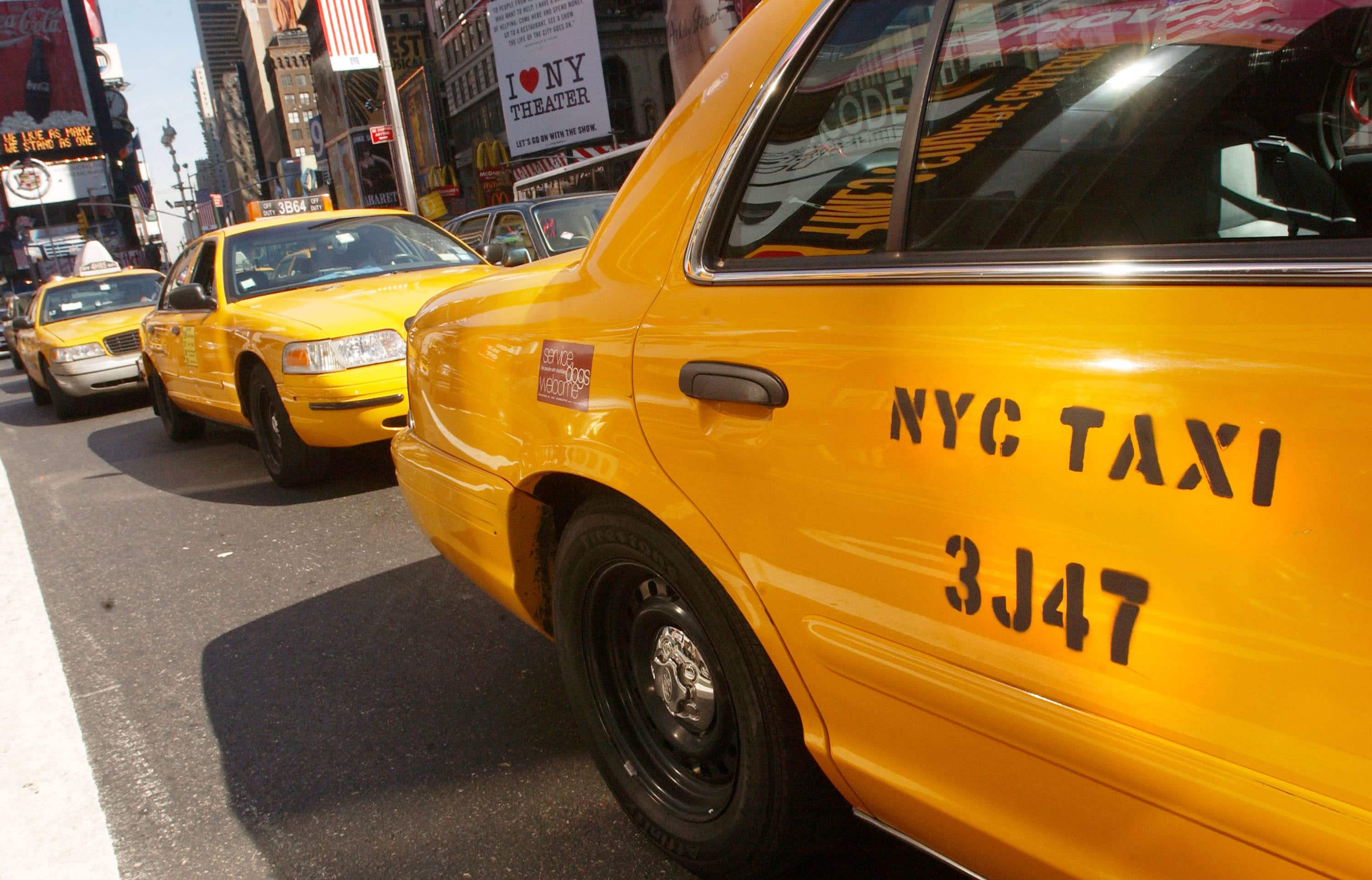 New York City taxis battle Uber and Lyft for riders