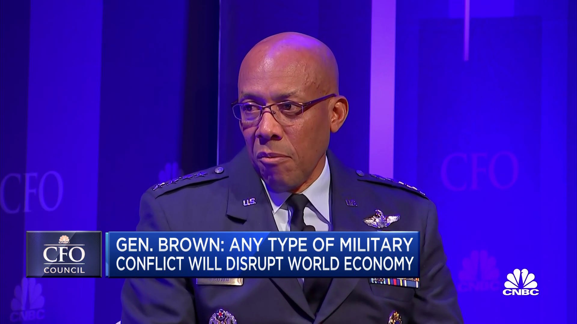 Gen. Charles Brown: Any type of military conflict will disrupt the world economy