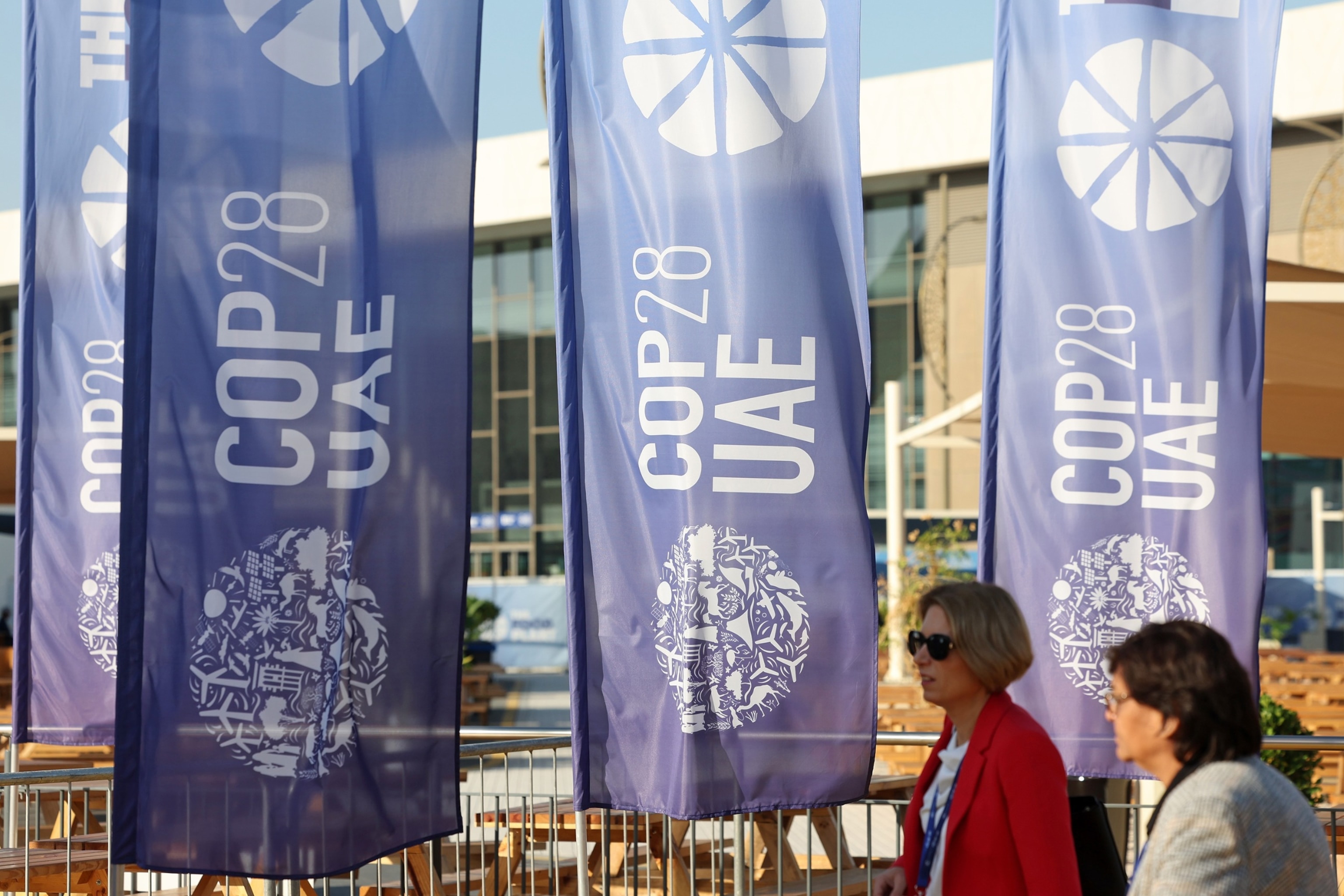 PHOTO: A general view of the COP28 Climate Conference at Expo City Dubai, Dec. 1, 2023, in Dubai, United Arab Emirates. 