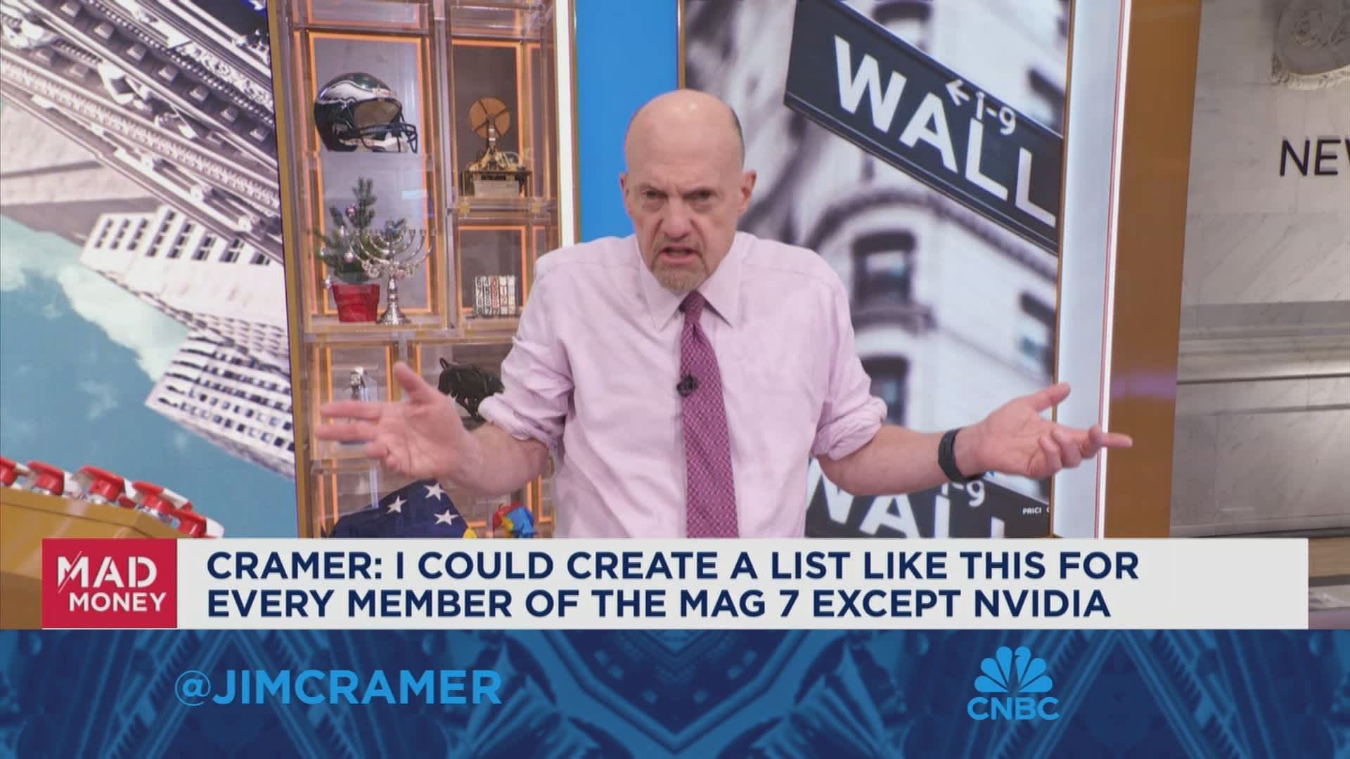 The market was due for a pullback, says Jim Cramer