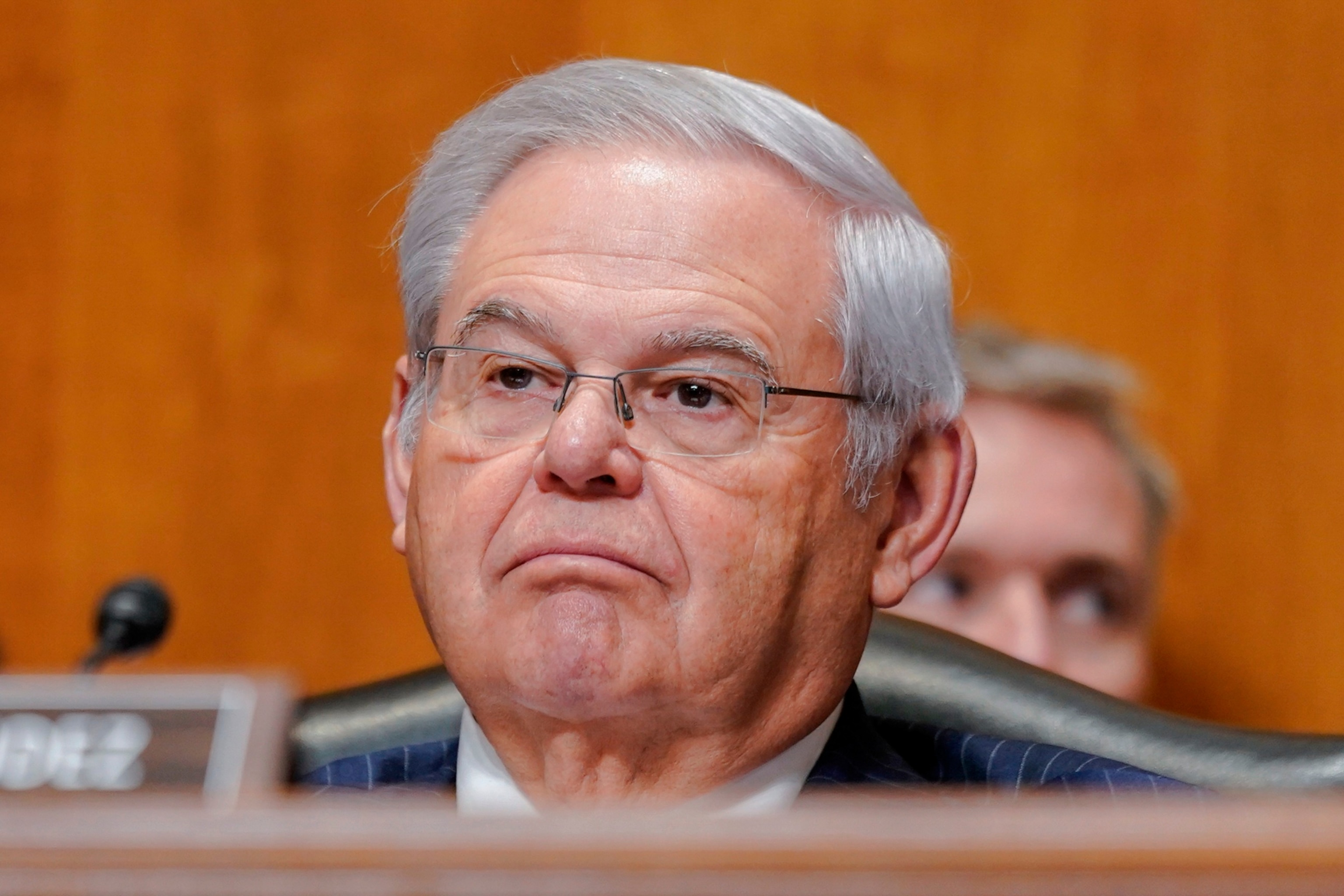 PHOTO: Sen. Bob Menendez, D-N.J., listens during a Senate Foreign Relations Committee on Capitol Hill, Dec. 7, 2023, in Washington.