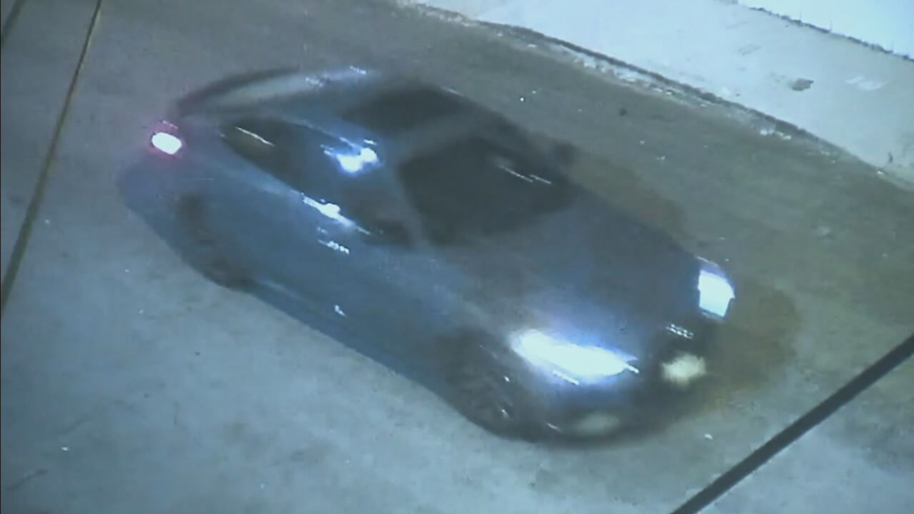 PHOTO: The Los Angeles Police Department released this image during a press conference of the car believed to have been driven by the person who killed three homeless people in Los Angeles. 