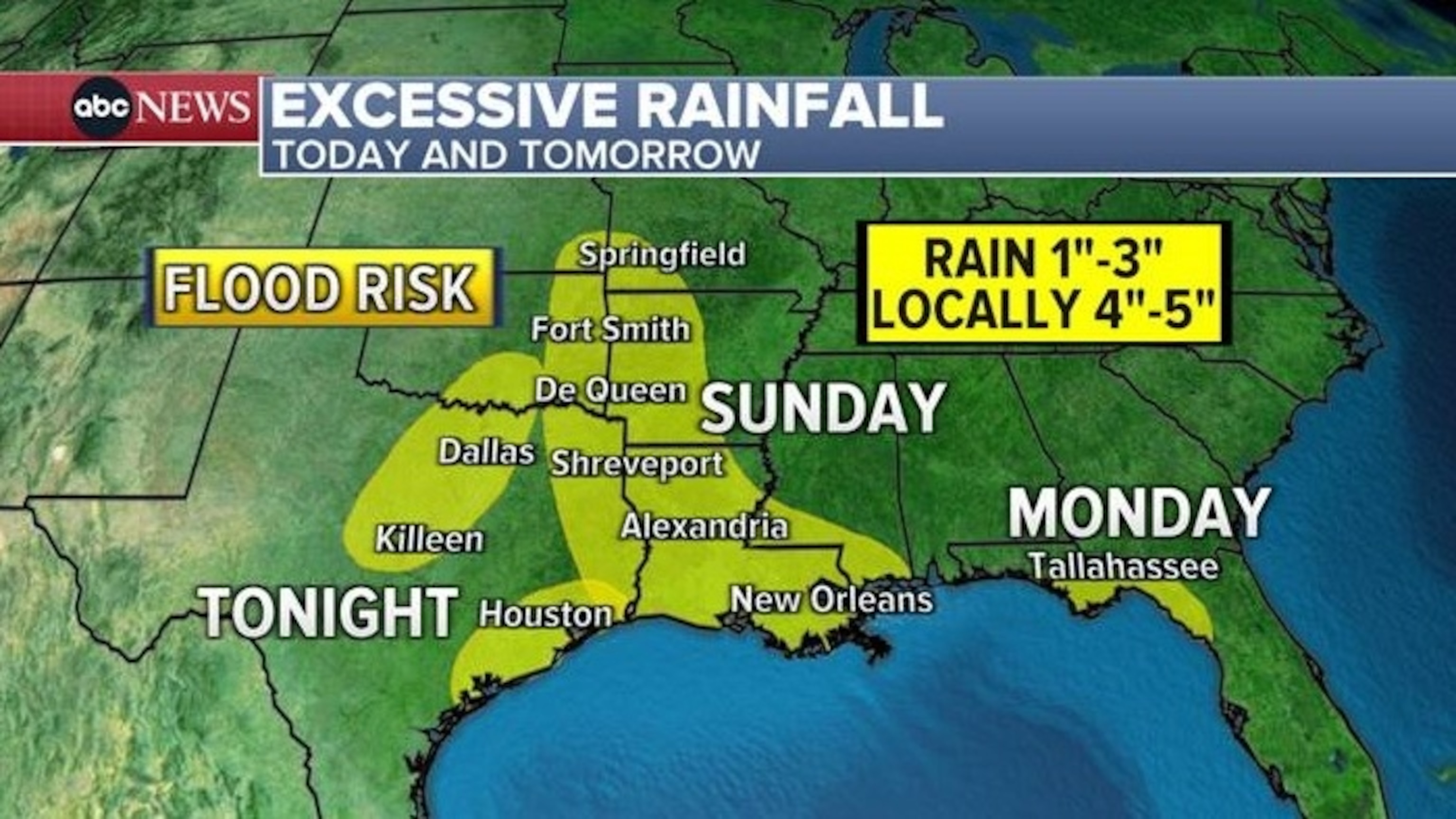 PHOTO: Excessive rainfall weather graphic