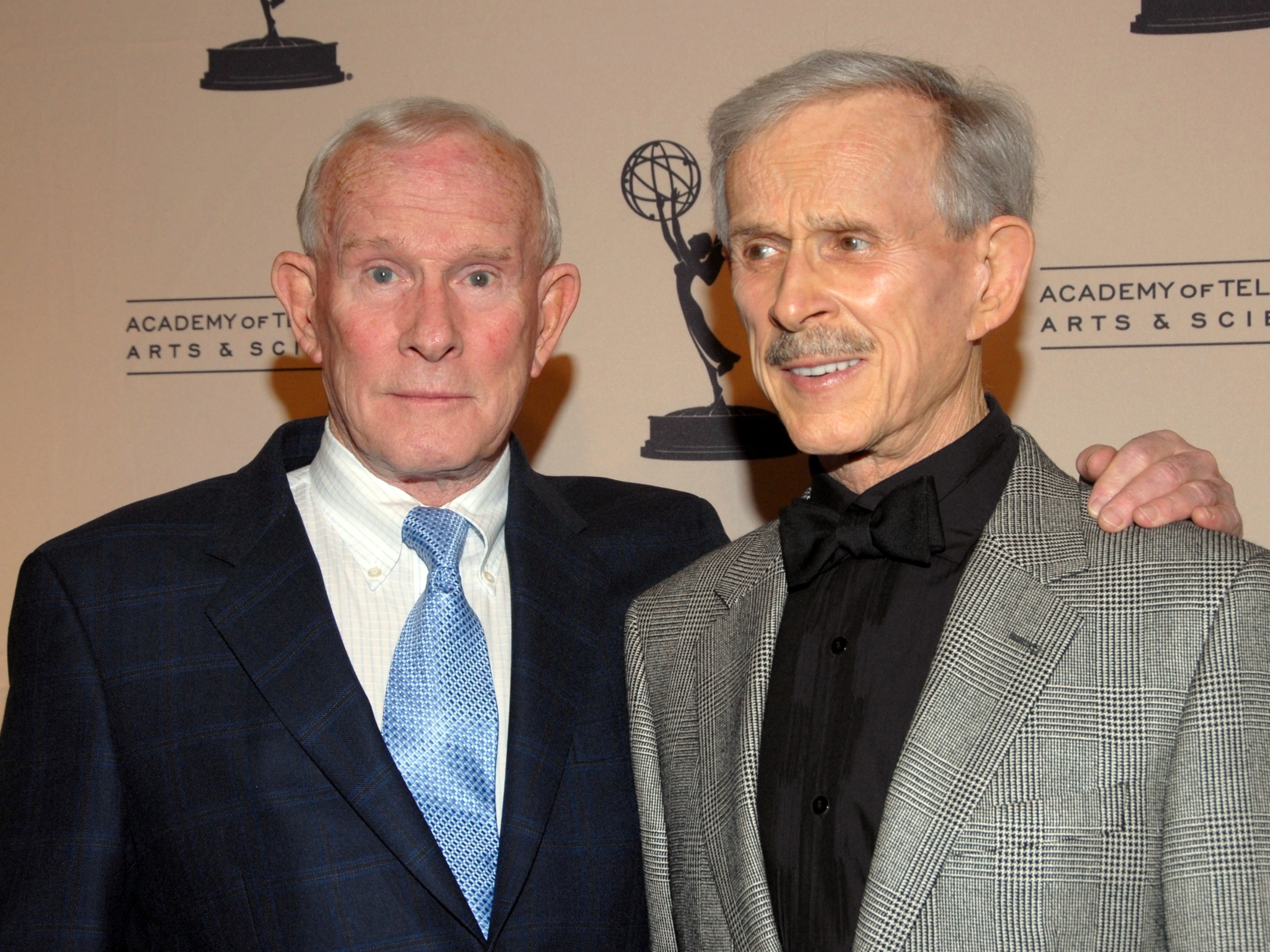 PHOTO: Comedians Tom Smothers and Dick Smothers arrive for the Academy Of Television Arts and Sciences' 19th Annual Hall Of Fame Induction Gala held at Beverly Hills Hotel on January 20, 2010 in Beverly Hills, California.