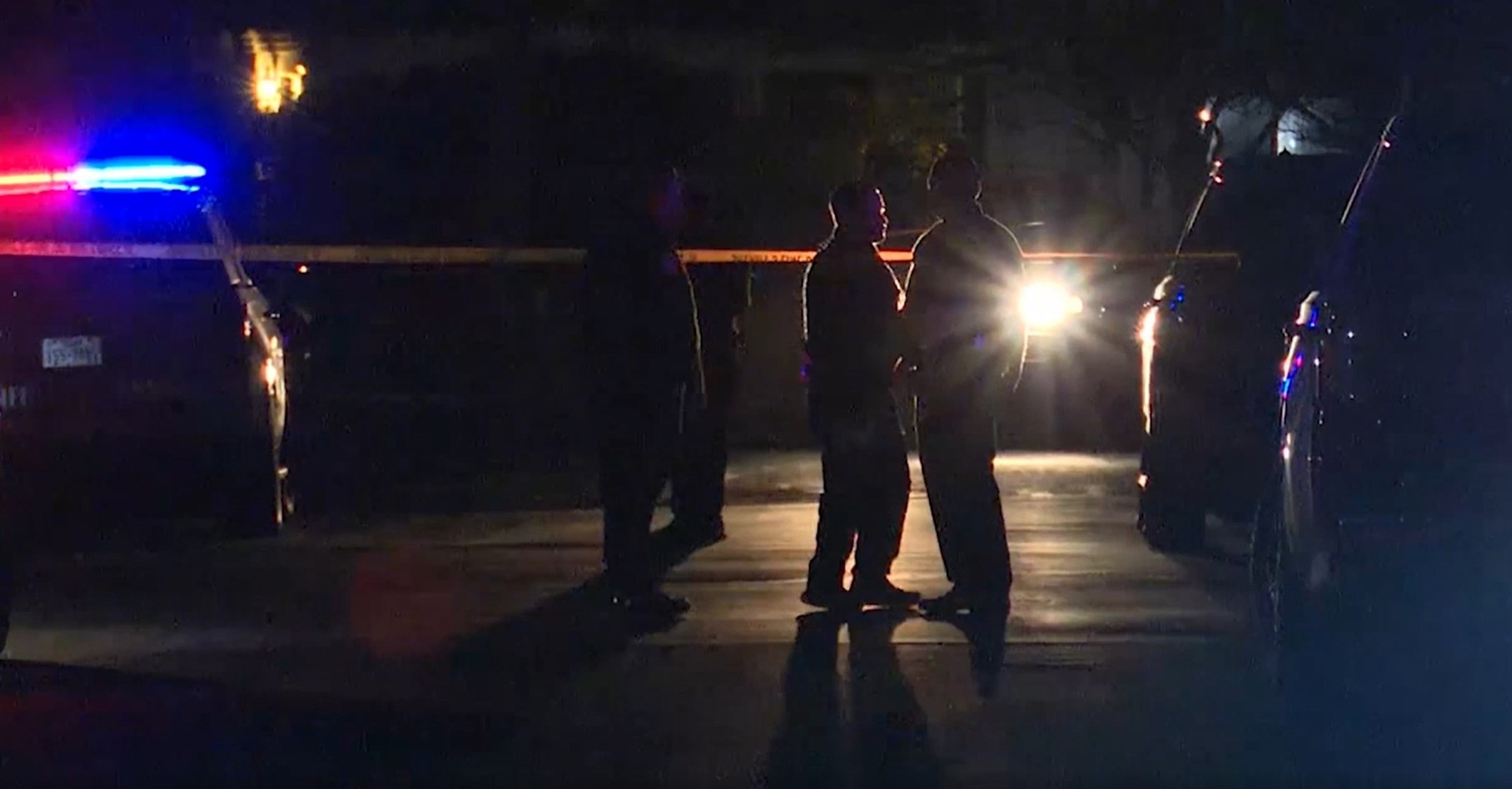 PHOTO: Officials work at a residence near San Antonio in Bexar County, Texas, where two people were discovered fatally shot on Dec. 5, 2023.