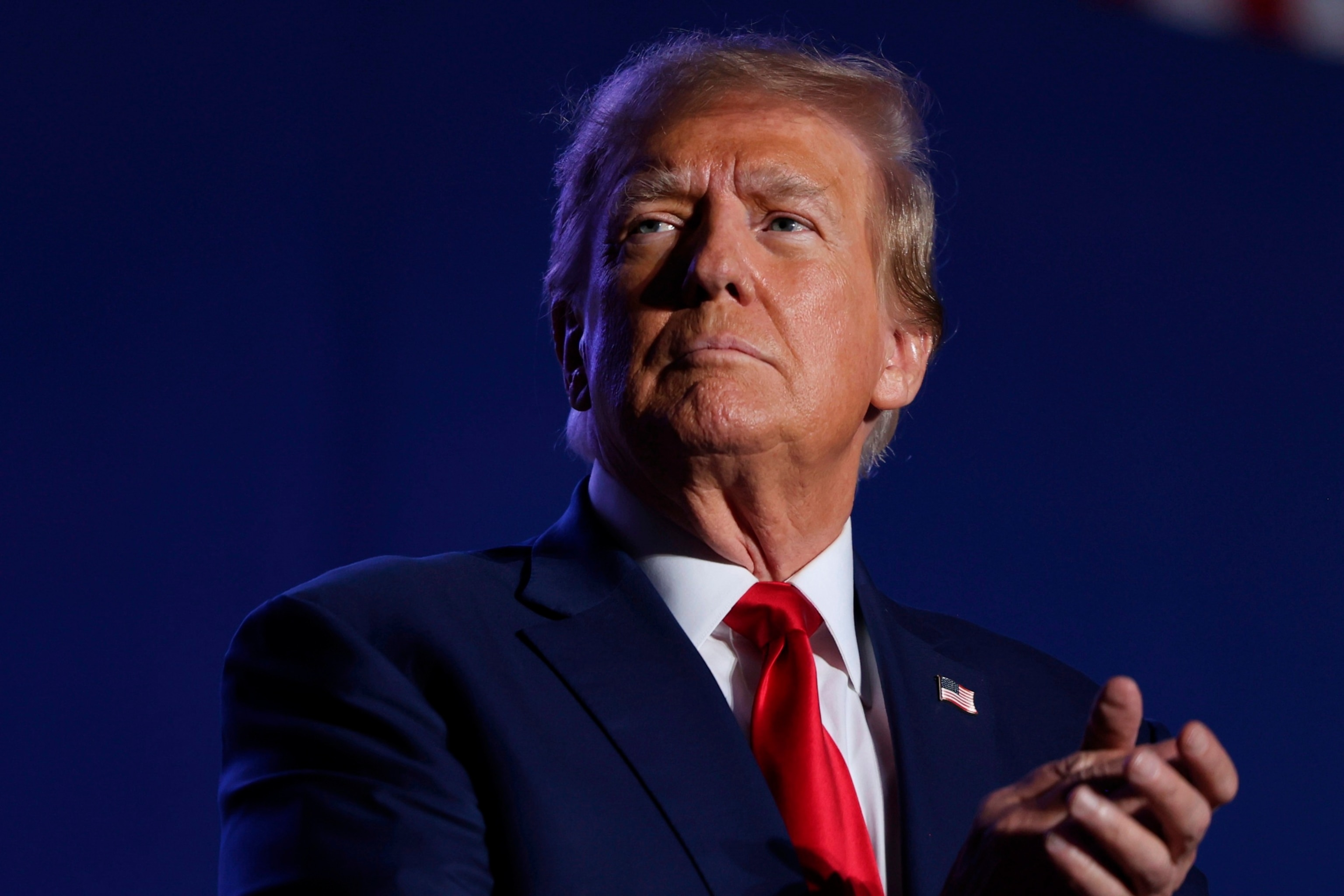 PHOTO: Former President Donald Trump speaks at a campaign rally, Dec. 16, 2023, in Durham, N.H. 