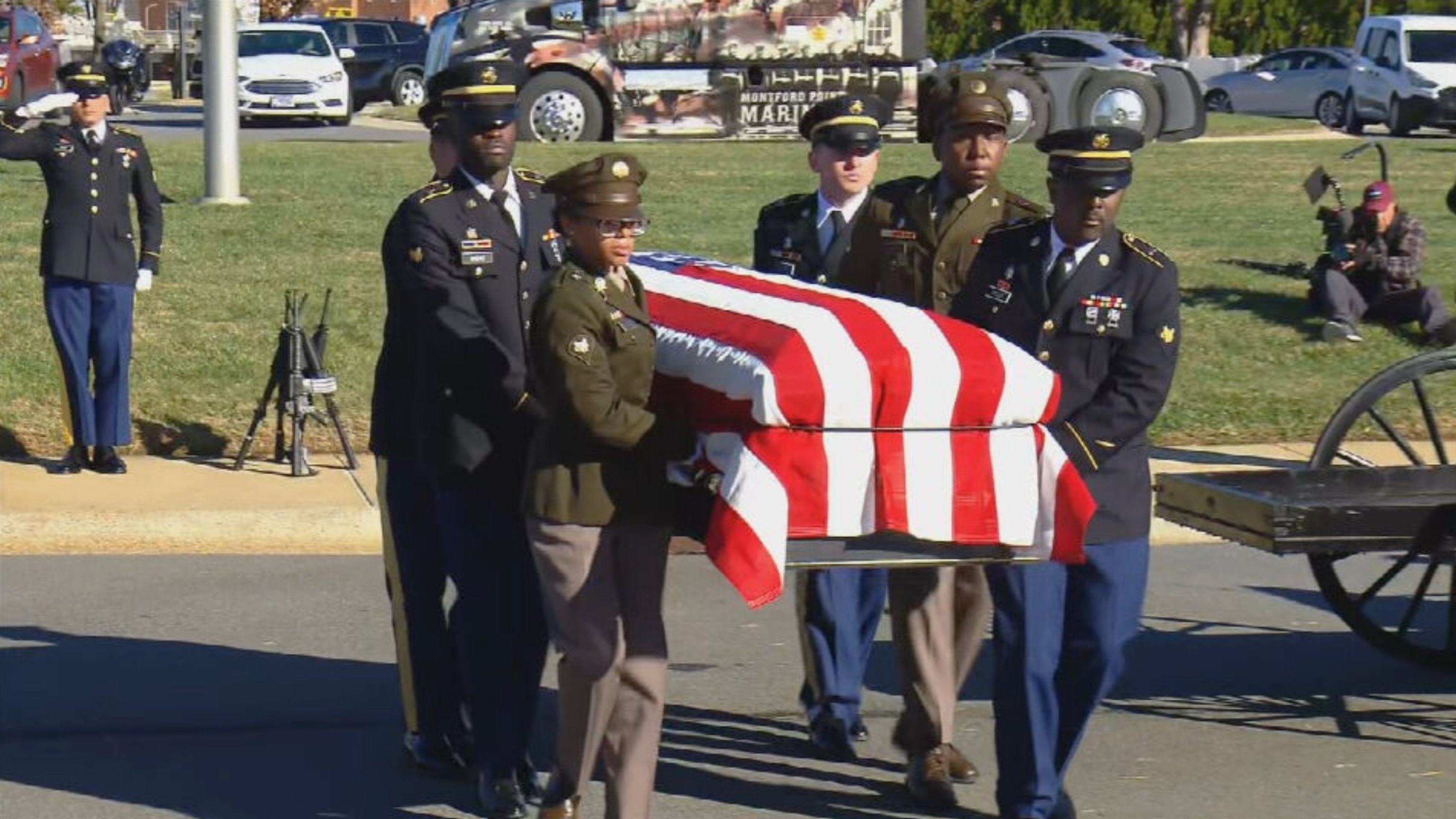 PHOTO: Second Lieutenant Fred L. Brewer Jr. had been missing for almost 80 years, since a mission in Italy where he served as one of the Tuskegee Airmen. On December 6, Brewer was finally laid to rest in his home state of North Carolina.