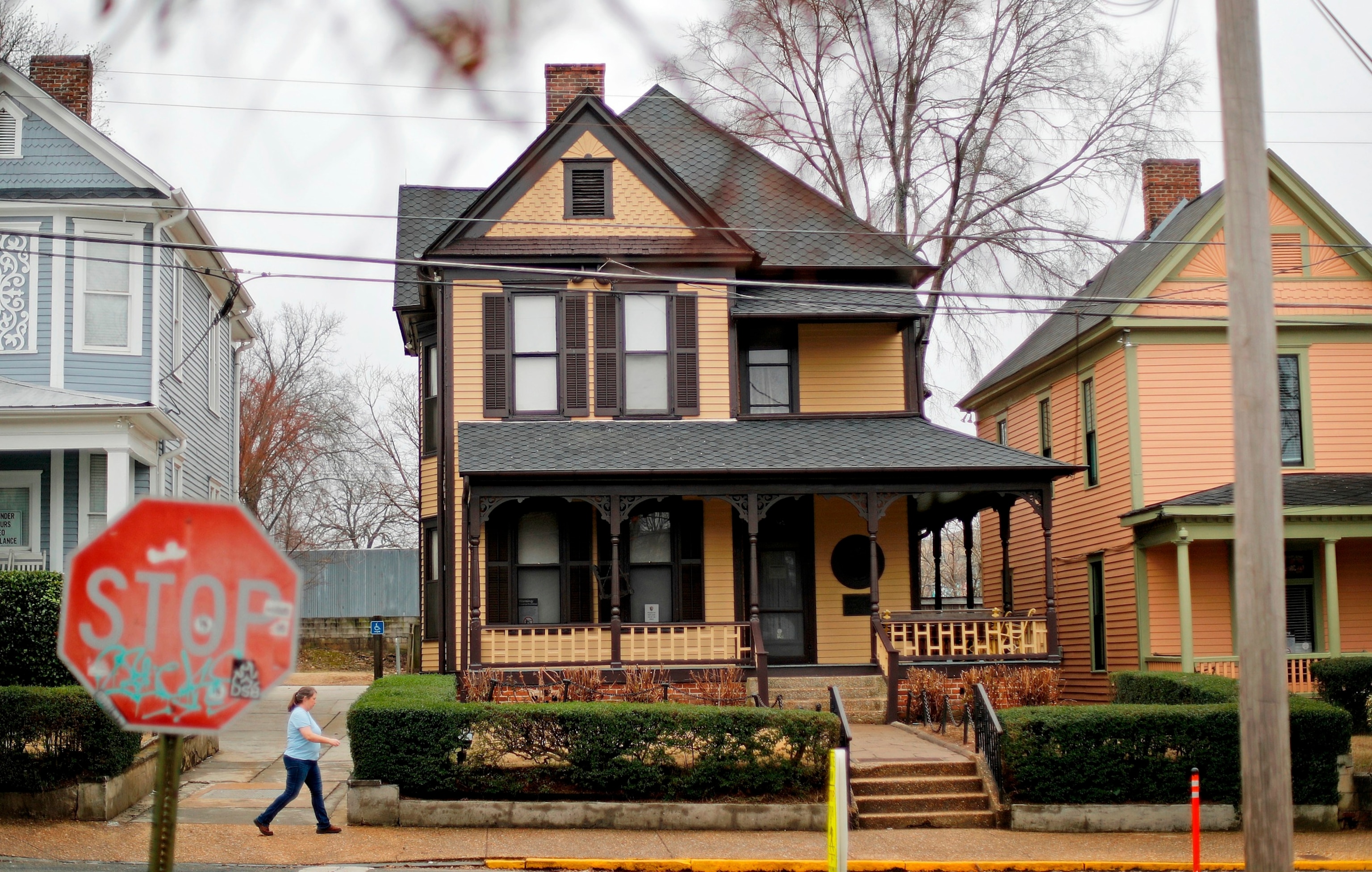 PHOTO: This Jan. 22, 2018, file photo, shows Rev. Martin Luther King Jr.'s birth home, which is operated by the National Park Service. Atlanta police have arrested a woman, Thursday, Dec. 7, 2023, who's accused of trying to burn down the home.