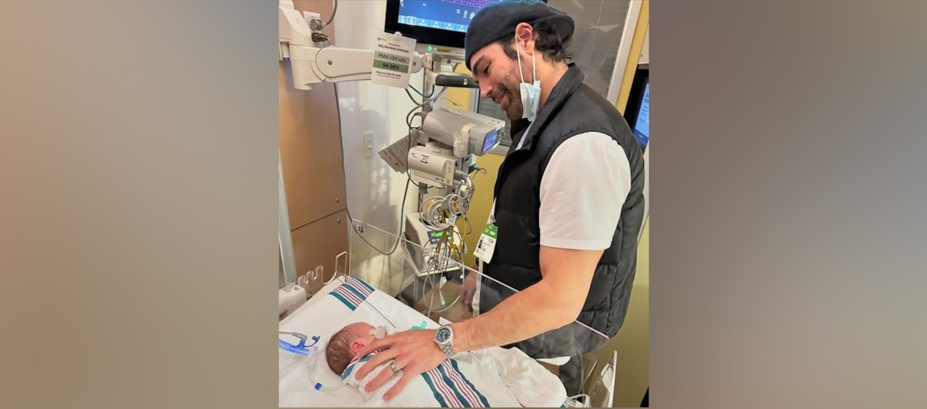 PHOTO: Jordi Vilasuso shared on Instagram that his newborn daughter Lucy was hospitalized due to RSV.