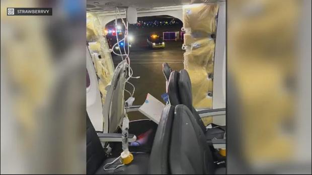 Alaska Airlines flight forced to make emergency landing after window blows out in mid-air