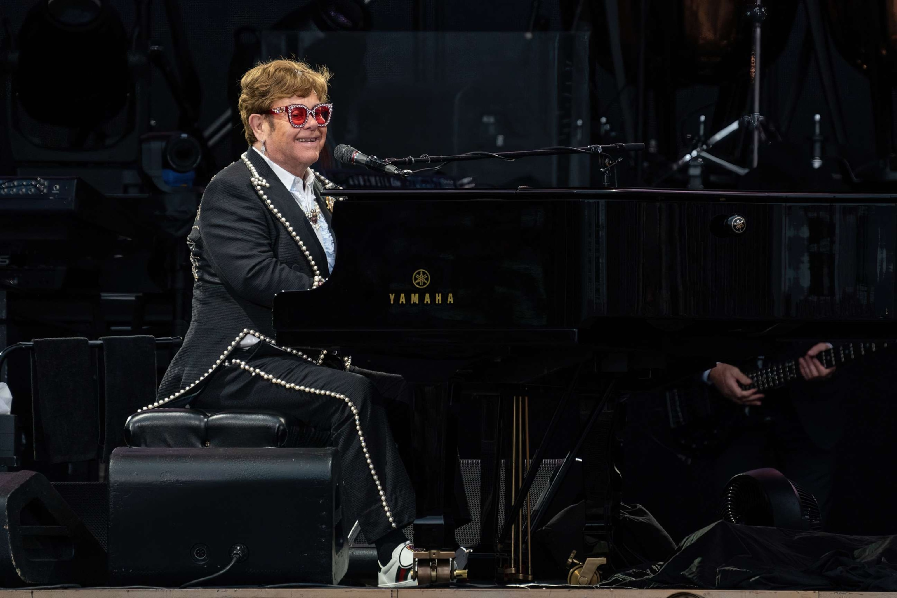 PHOTO: Elton John performs at Orangetheory Stadium, Jan. 24, 2023, in Christchurch, New Zealand.