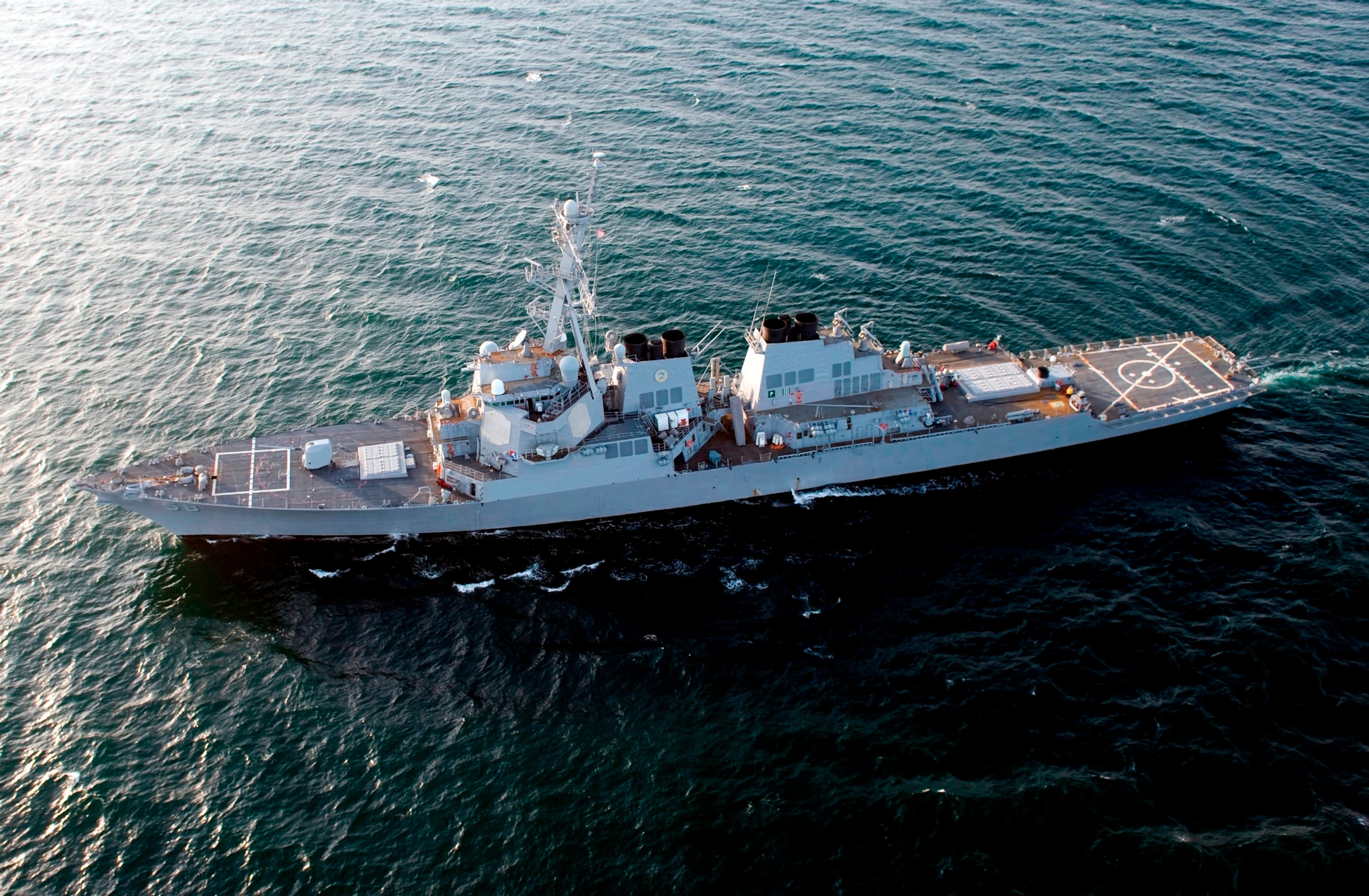 PHOTO: The guided-missile destroyer USS Laboon (DDG 58) underway in the Atlantic Ocean, March 12, 2012.