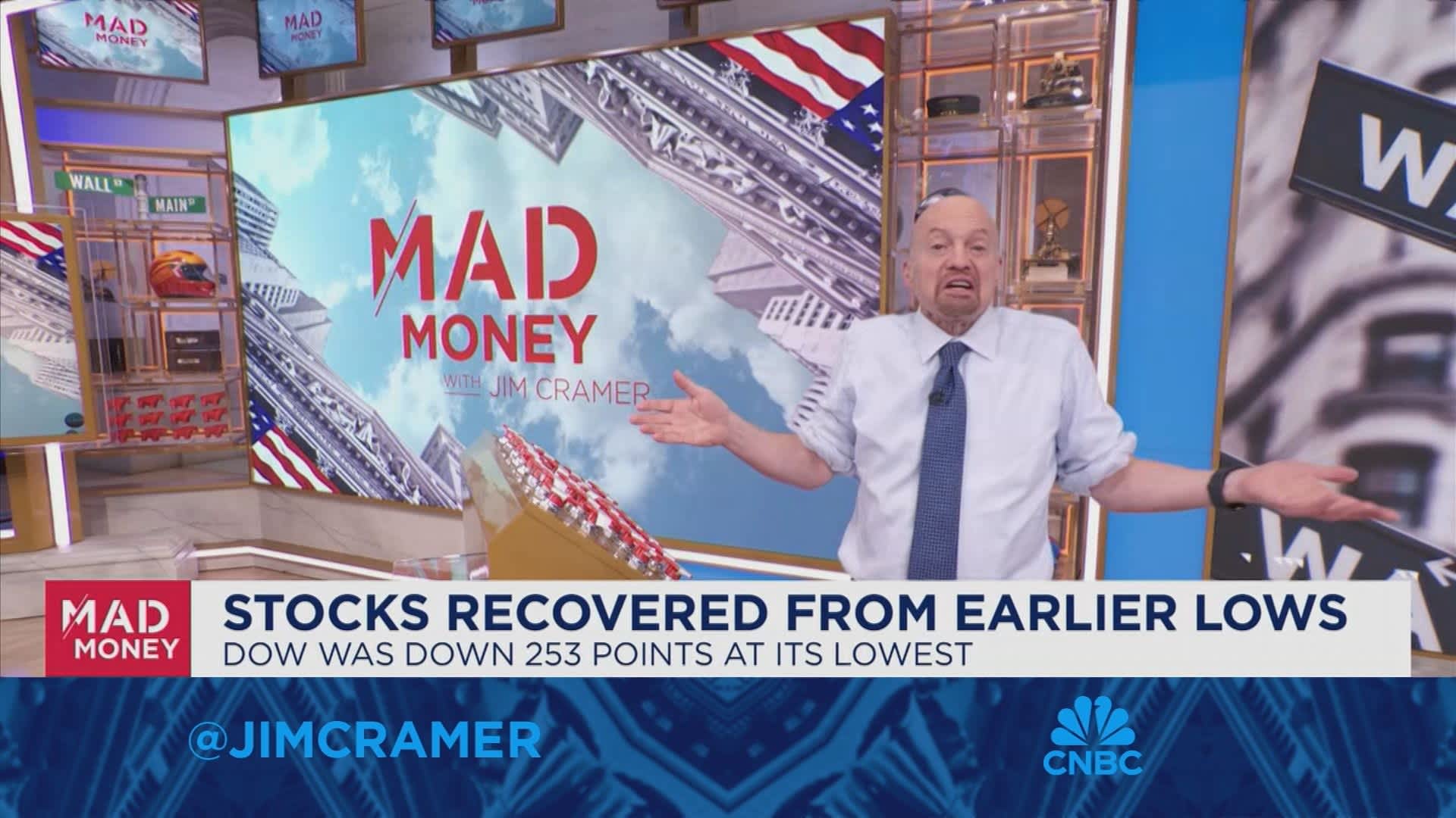 Bad earnings coupled with hot CPI report could 'crack the exterior' of the markets, says Jim Cramer