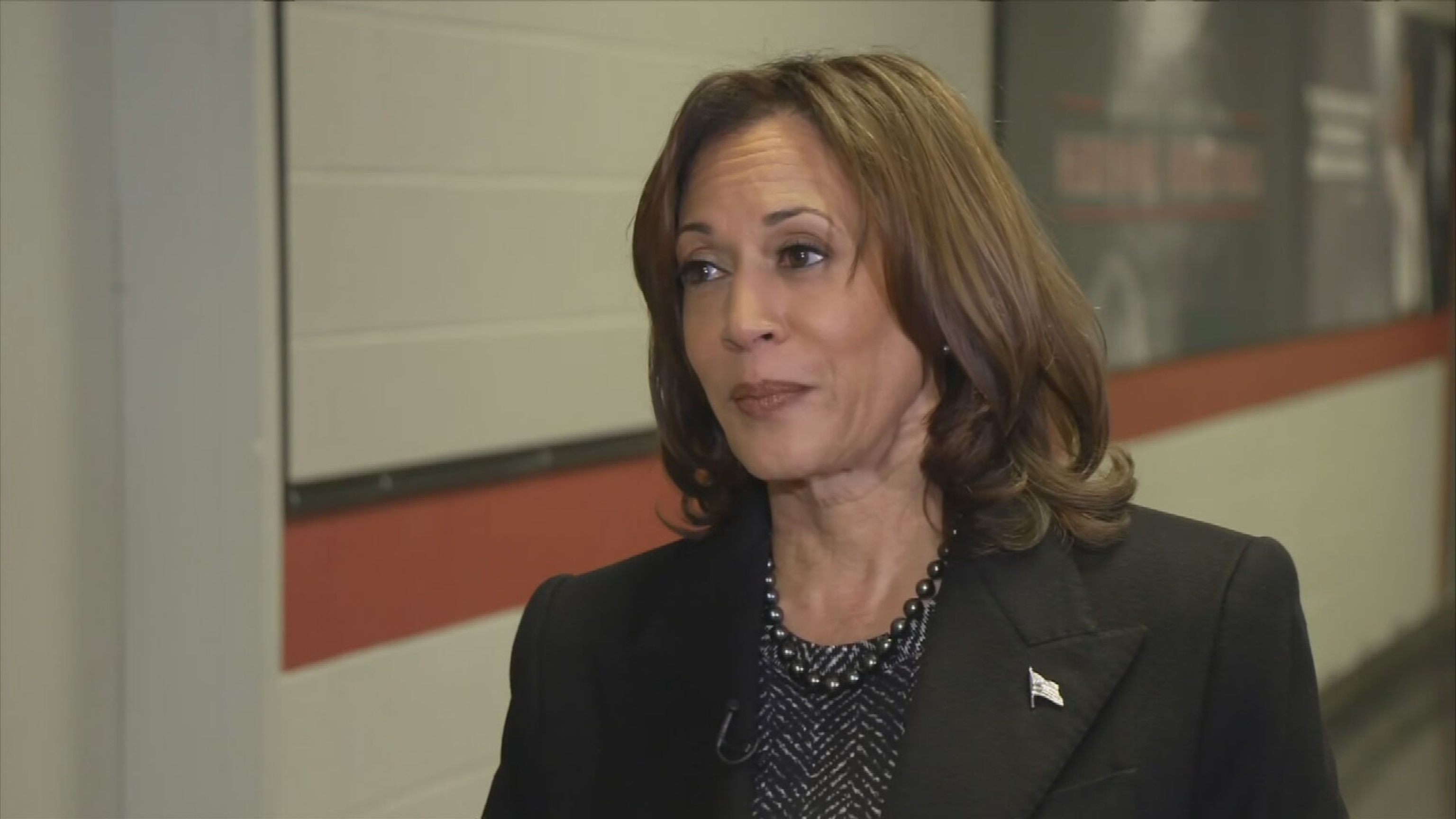 PHOTO: Vice President Kamala Harris speaks with ABC News, Jan. 15, 2024, in Columbia, S.C. 