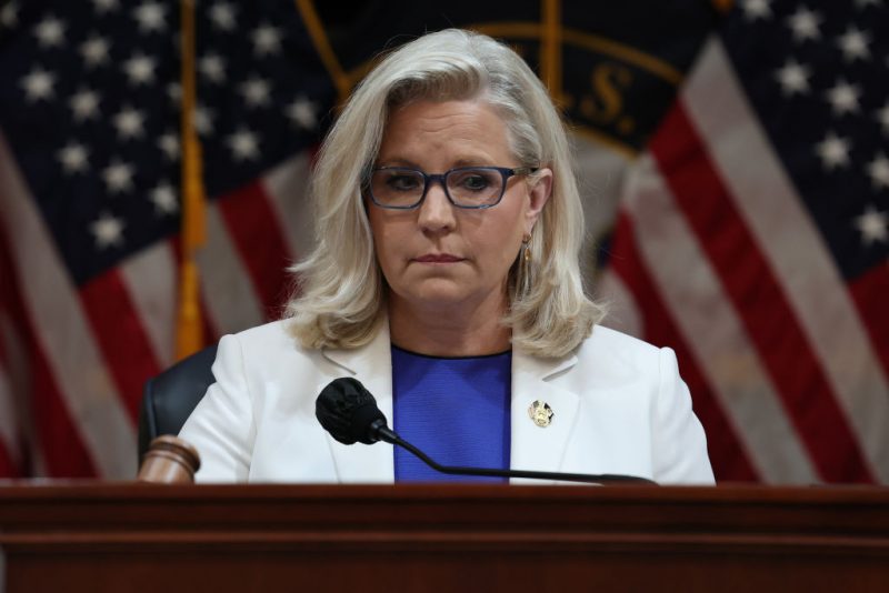 WASHINGTON, DC - JULY 21: Rep. Liz Cheney (R-WY) presides over a hearing of the House Select Committee to Investigate the January 6th Attack on the U.S. Capitol in the Cannon House Office Building on July 21, 2022 in Washington, DC. Cheney stepped into chairman's seat after Rep. Bennie Thompson (D-MS) was diagnosed with COVID-19 and had to isolate. The bipartisan committee, which has been gathering evidence on the January 6 attack at the U.S. Capitol, is presenting its findings in a series of televised hearings. On January 6, 2021, supporters of former President Donald Trump attacked the U.S. Capitol Building during an attempt to disrupt a congressional vote to confirm the electoral college win for President Joe Biden. (Photo by Win McNamee/Getty Images)