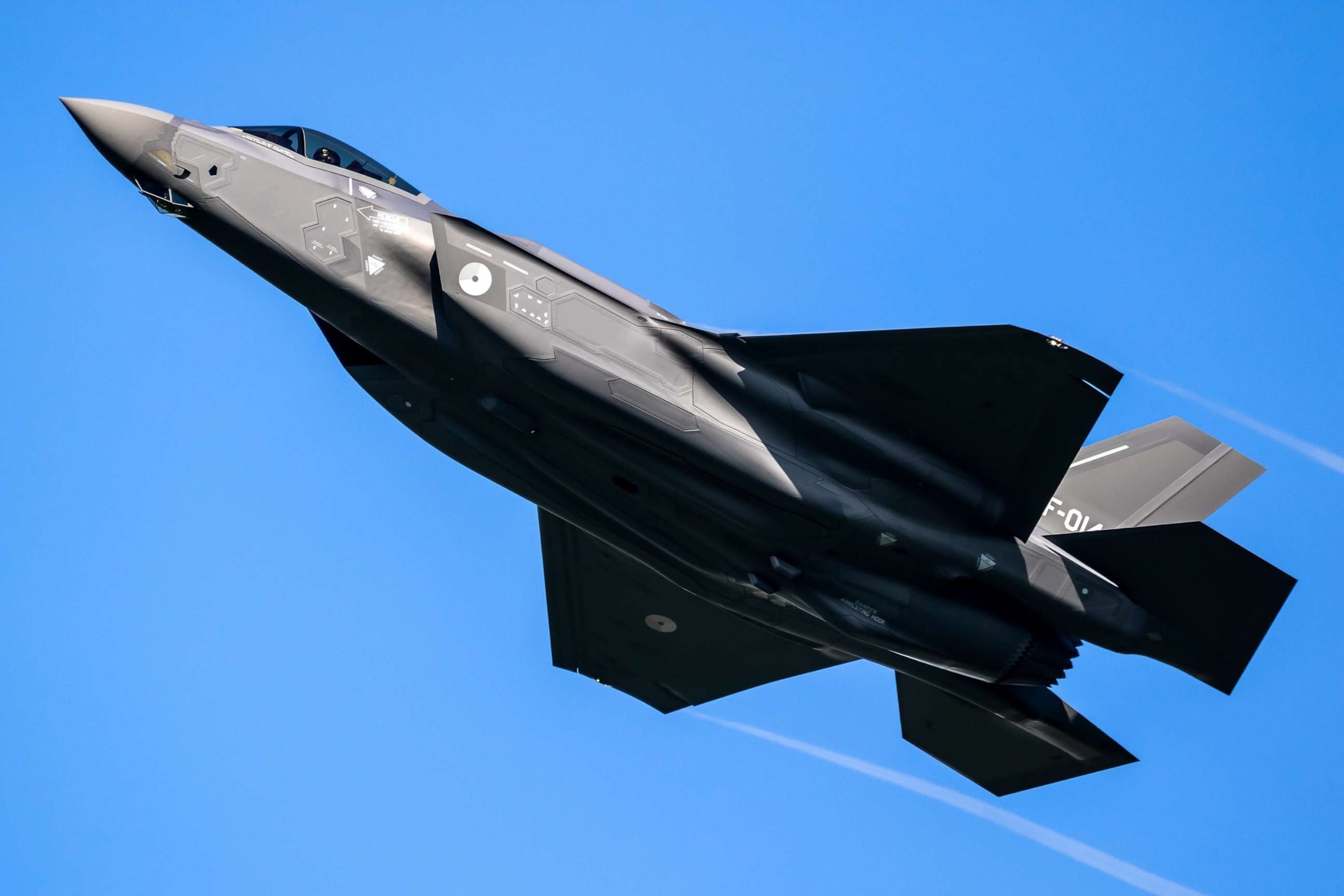 PHOTO: In this stock photo a Lockheed Martin F-35 Lightning II is seen on Oct 7, 2021.