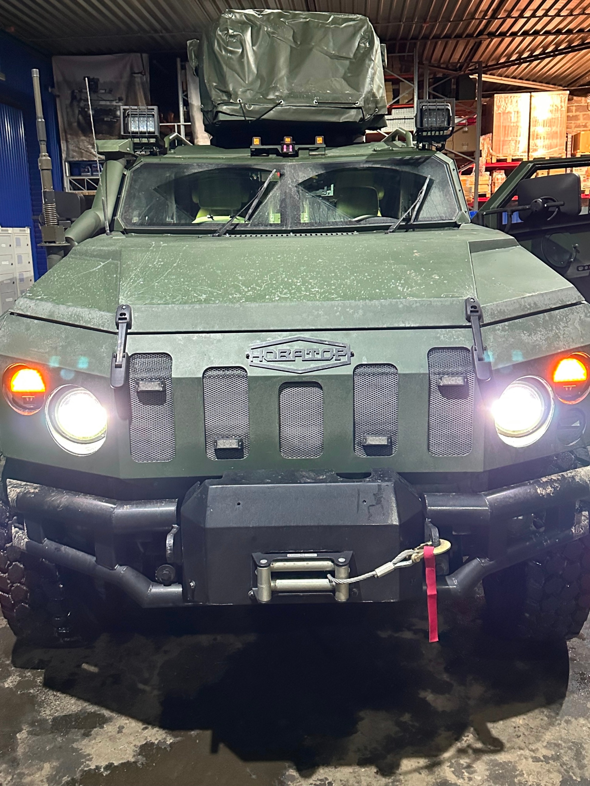 PHOTO: Ukrainian Armor also manufactures infantry fighting vehicles and its "Novator" model, a 5-seater armored personnel carrier, is built on top of a reinforced chassis of a Ford SUV and runs off a Ford engine. 