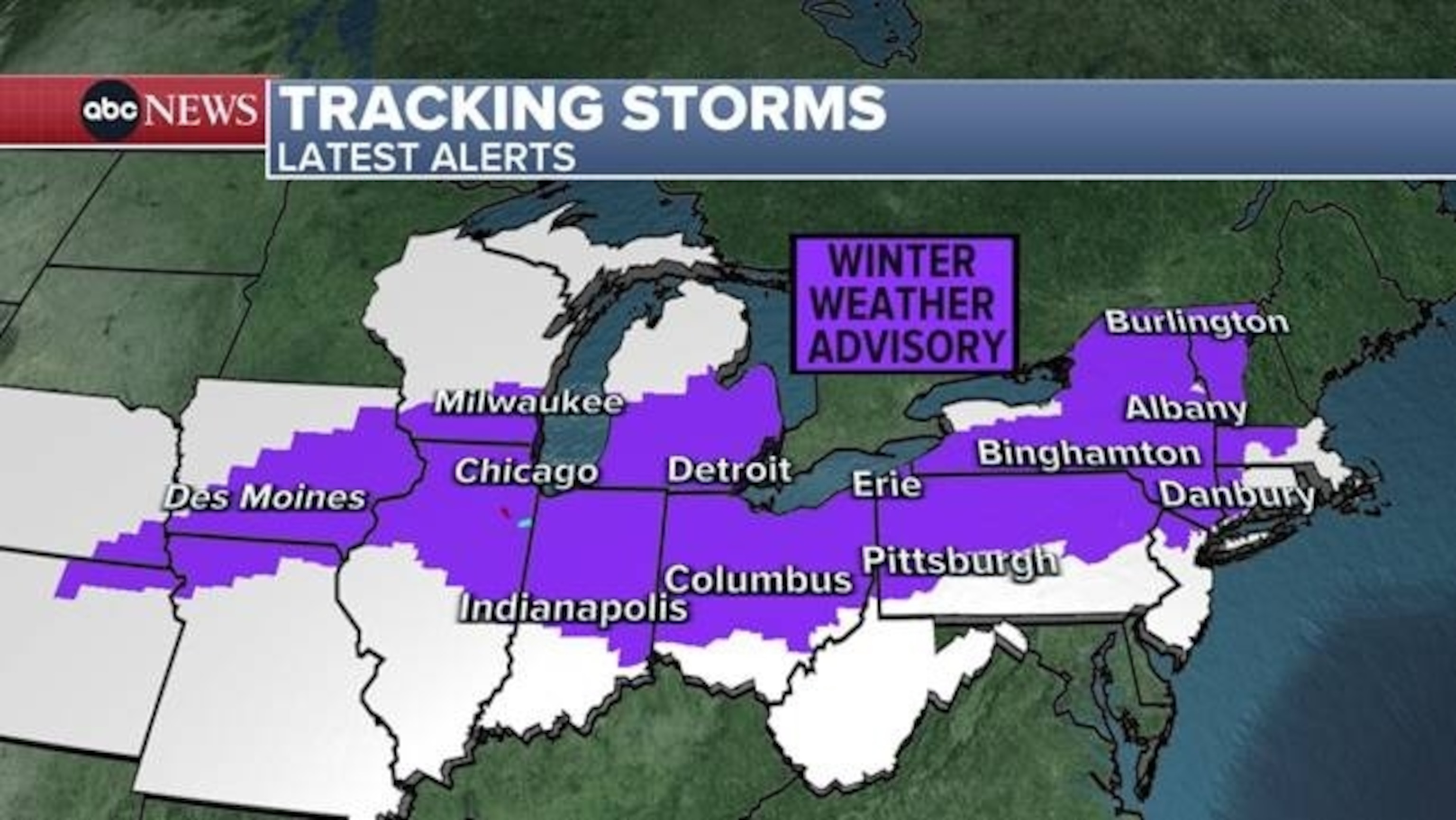PHOTO: This morning, 14 states are on alert for ice and snow from Kansas to Massachusetts.
